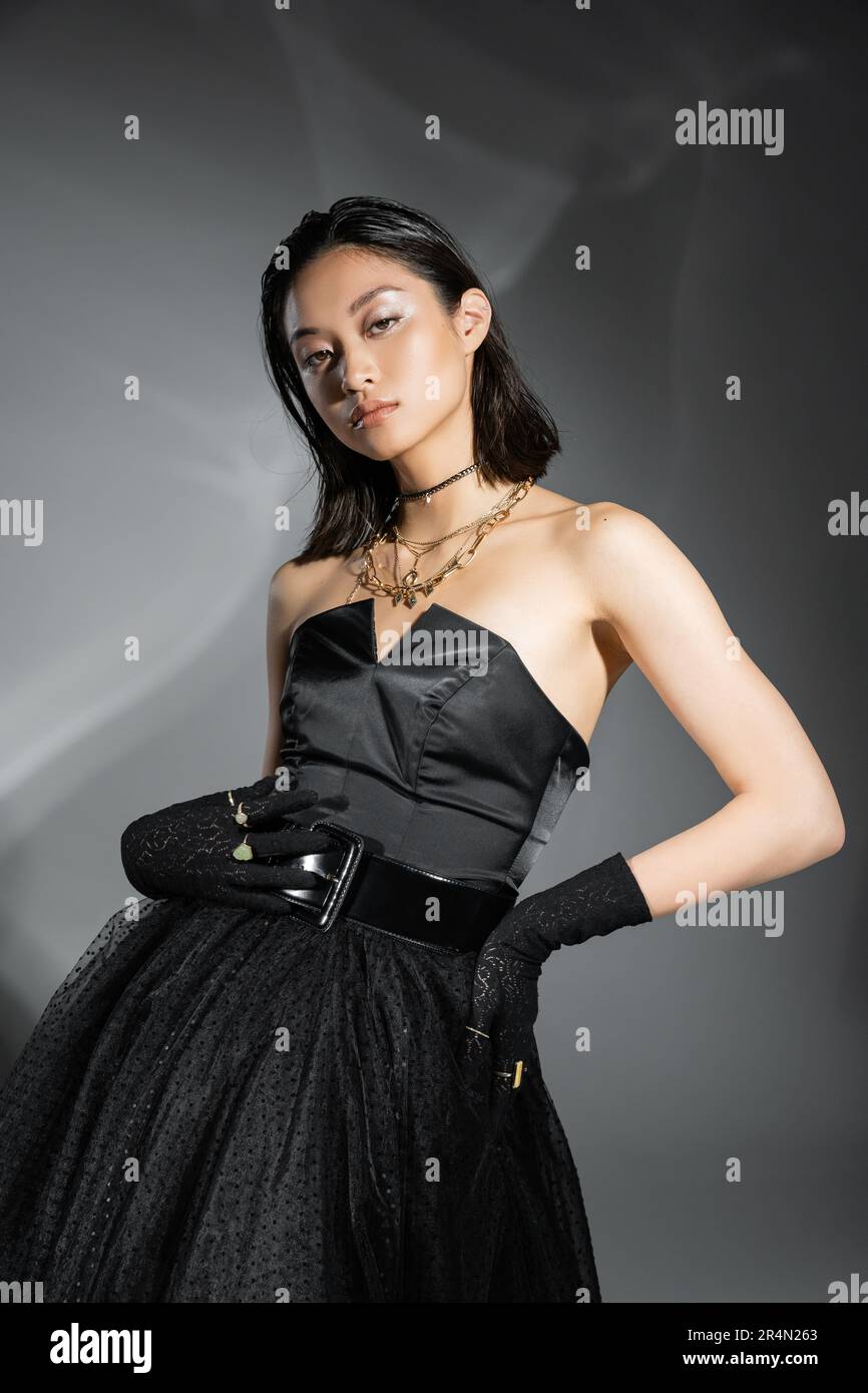 best dresses for black tie optional wedding Black Strapless Mini Dress main image 0