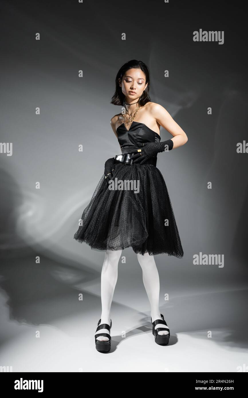 best dresses for black tie optional wedding Strapless Glitter Stretch Gown with Gloves Ocean Blue / 2 main image 1