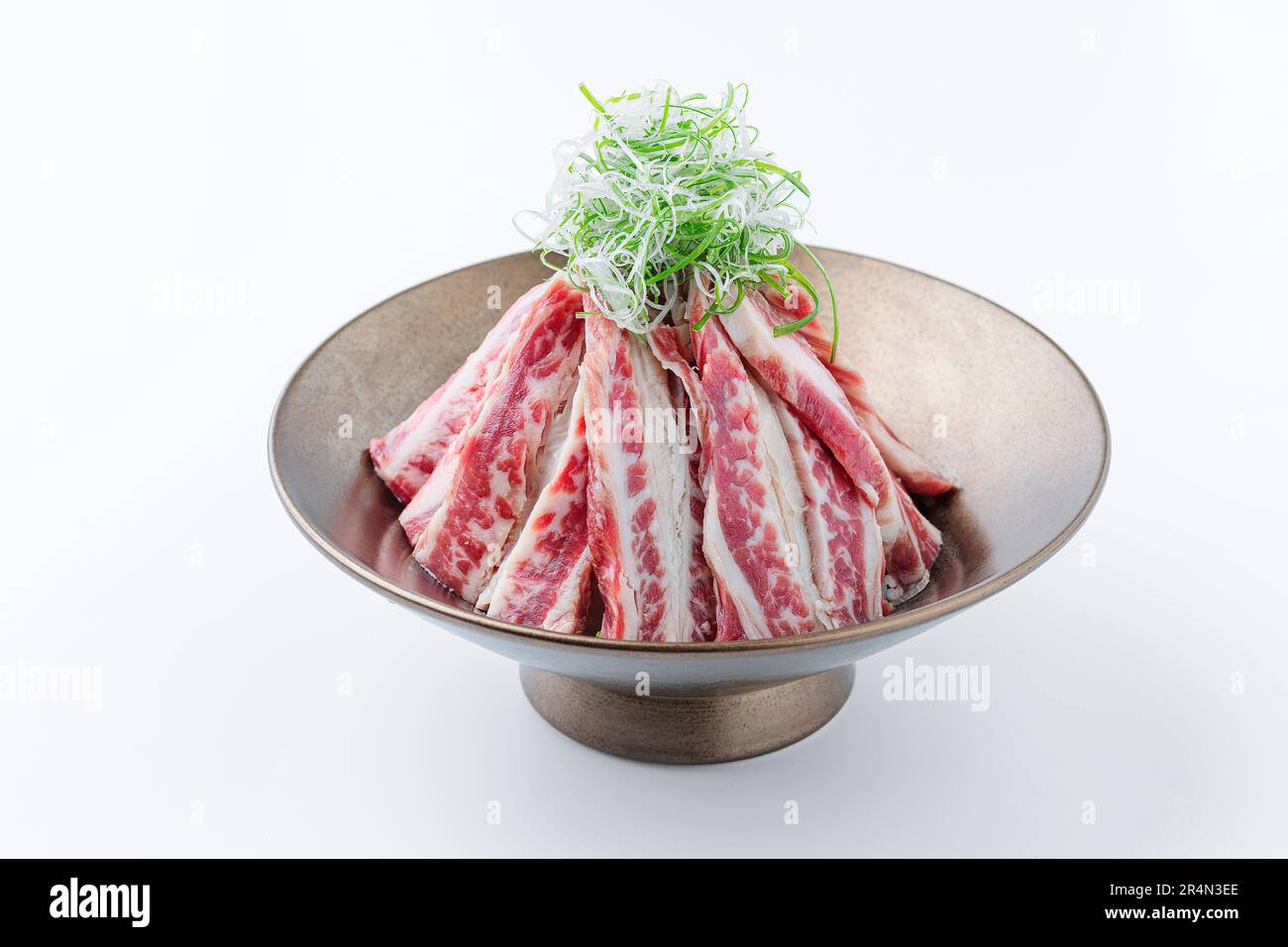 Raw Beef spare ribs for the Yakiniku, Sukiyaki, barbecue and Shabu.for