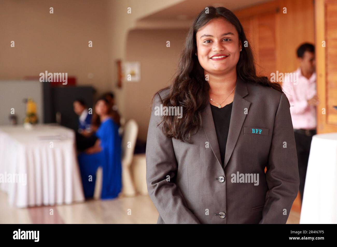 Akhi Khatun, the centre-back, who was a key member of the SAFF Women's Championship winning team following age-group teams, confirmed that she has lef Stock Photo