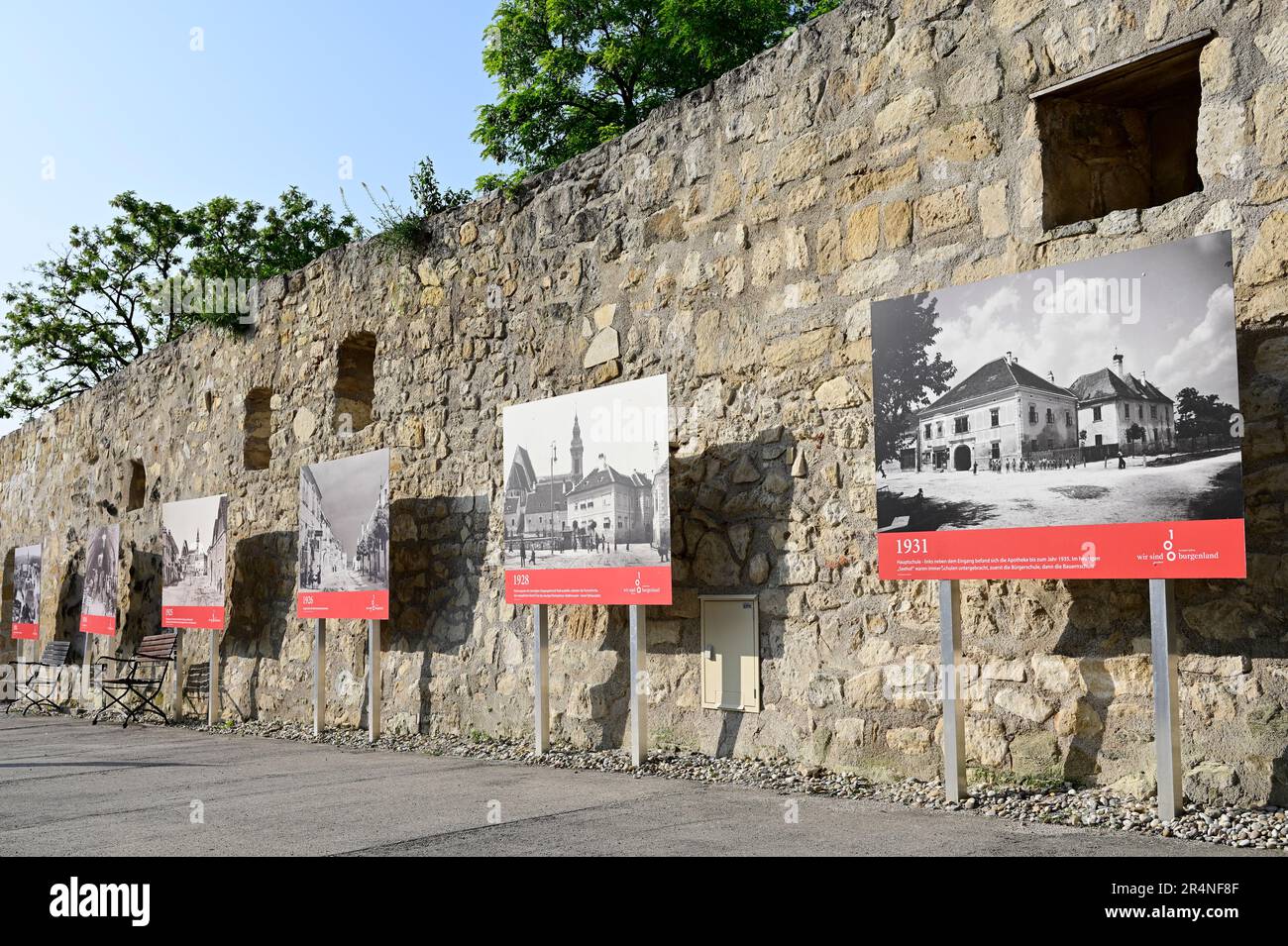 Rust, Burgenland, Austria. Old town wall in Rust Stock Photo - Alamy