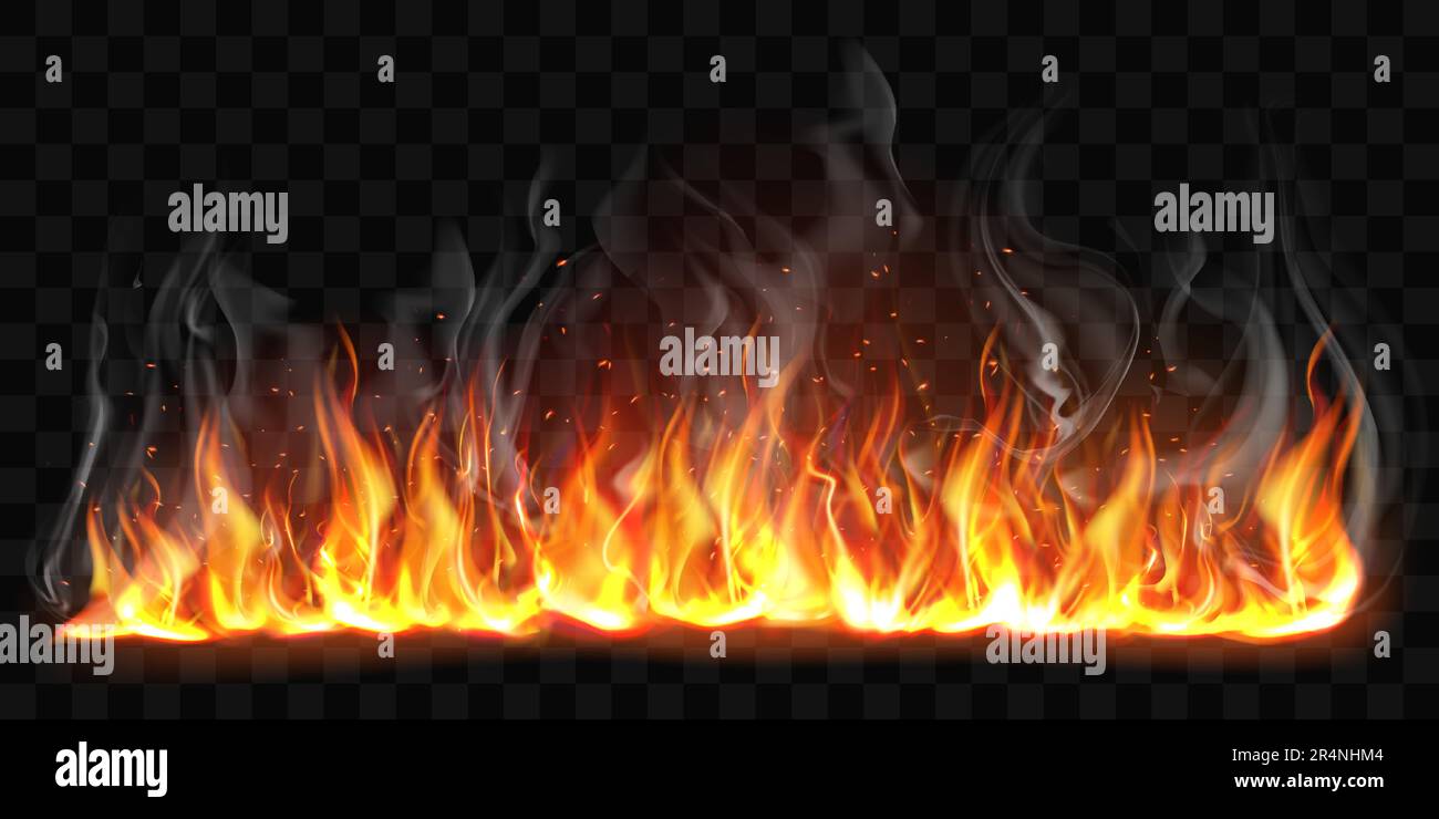 Letter VS. Blue versus Yellow fire flames on black isolated background,  realistic fire effect with sparks. Stock Photo