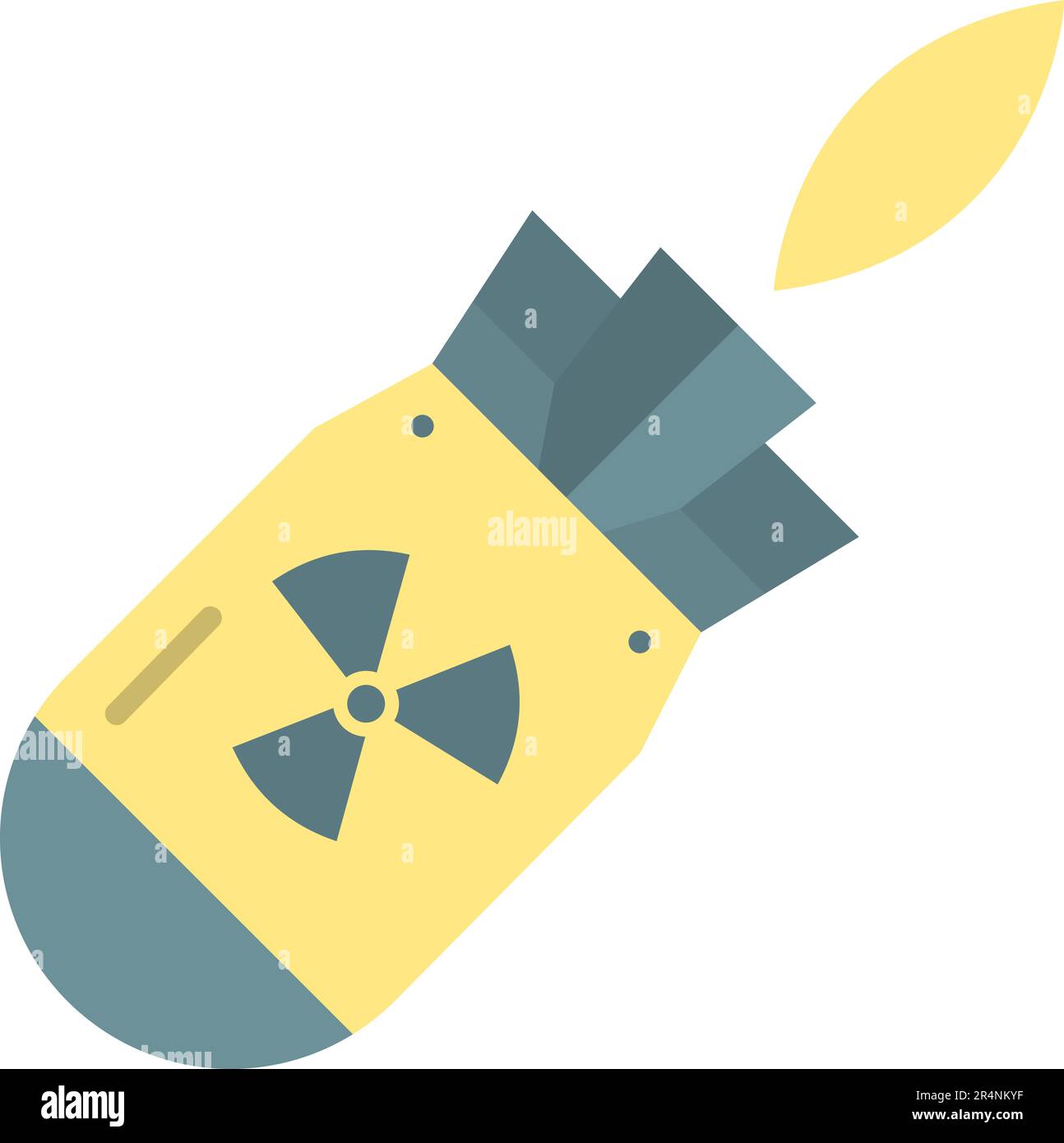 Atomic Bomb icon vector image. Stock Vector