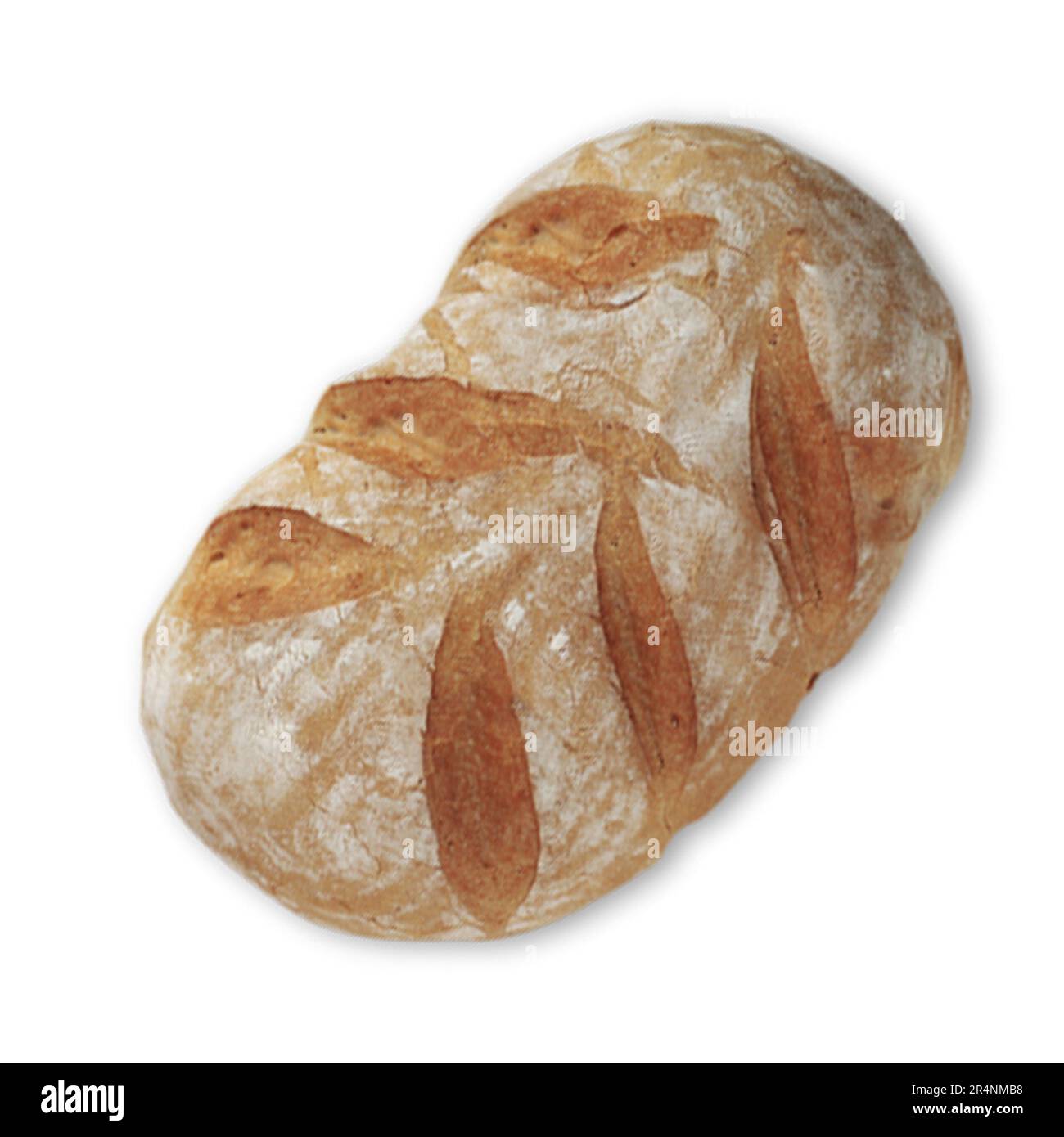 Tasty french loaf bread isolated on white background Stock Photo - Alamy