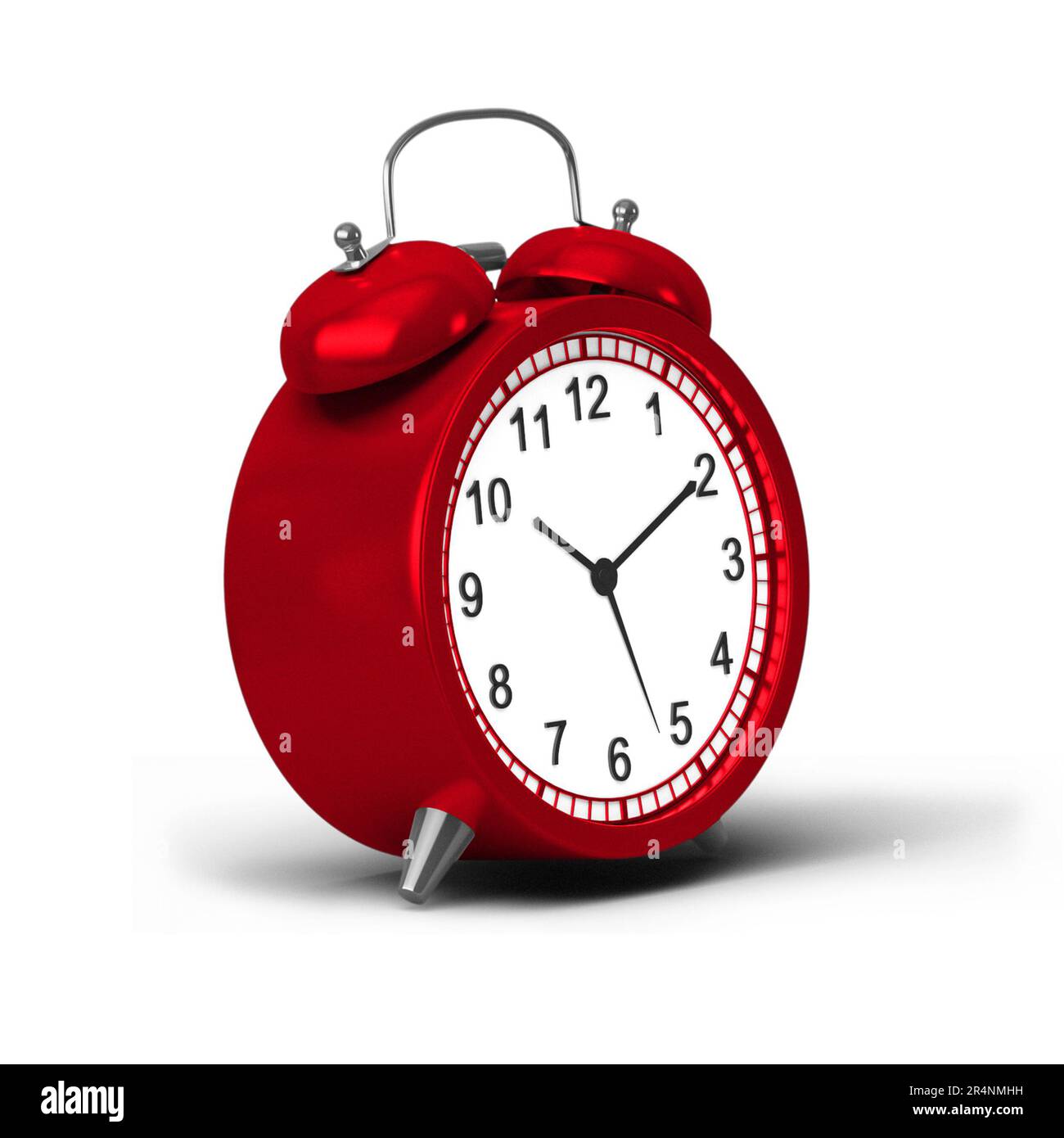 Colorful alarm clock for your asset time project isolated on white background. Stock Photo