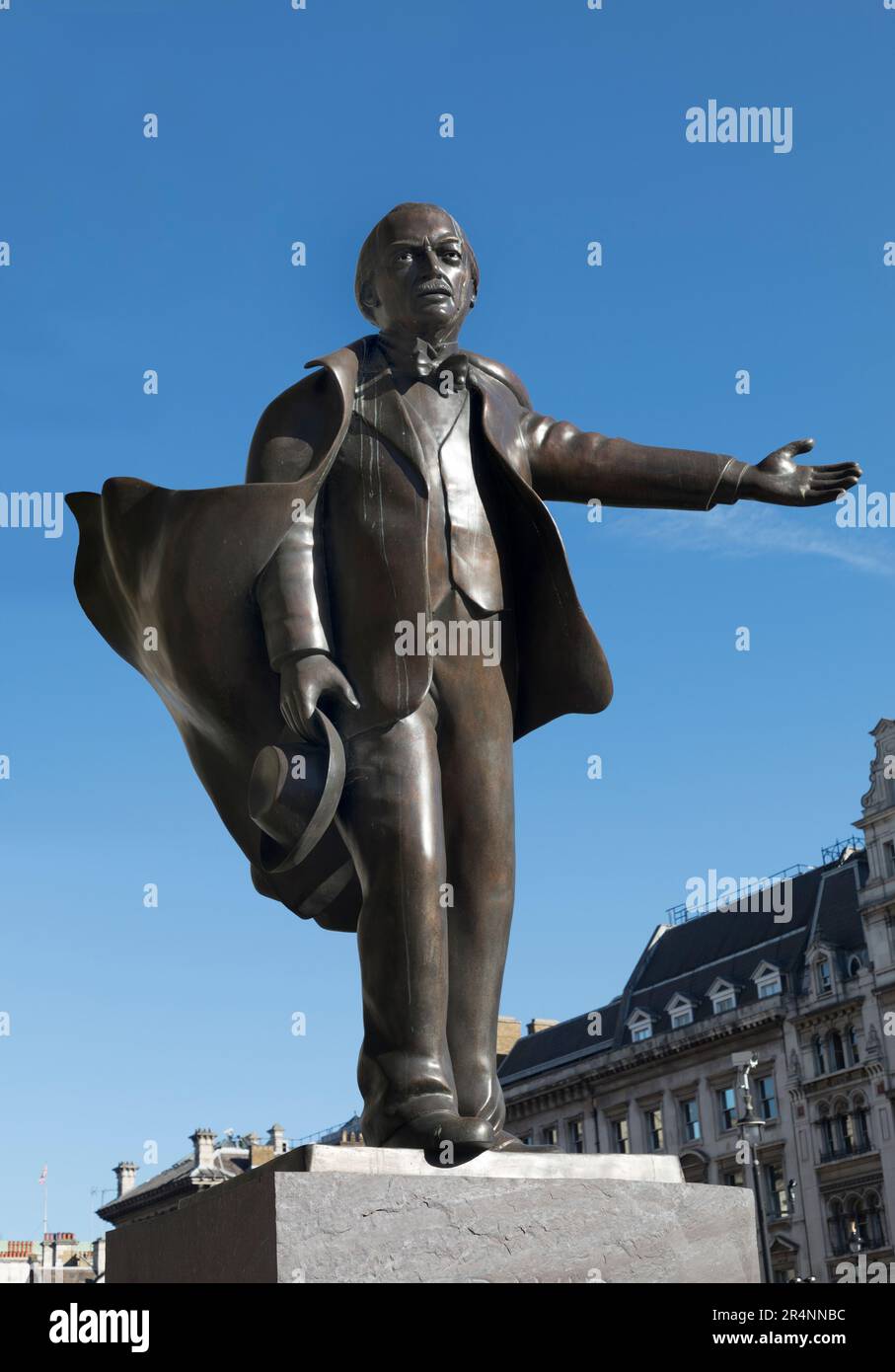 Statue of David Lloyd Parliament Square, London, England, UK