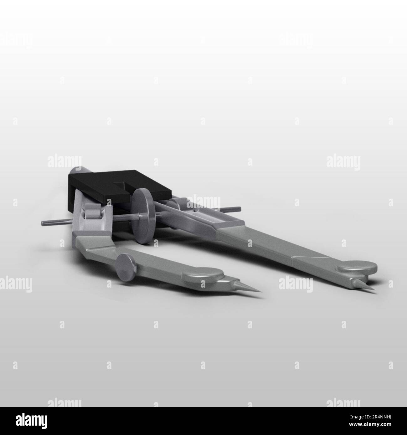 Isolated metal divider on grey background suitable for your asset ...