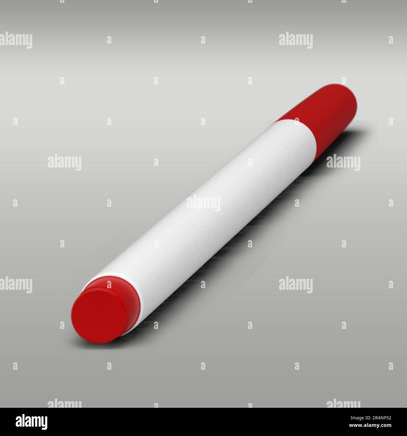 Red marker pen isolated on grey background stock photo alamy