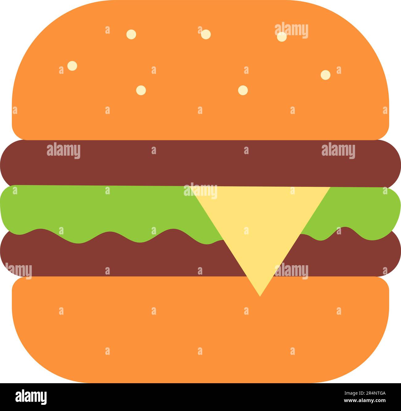 Burger icon vector image Stock Vector Image & Art - Alamy