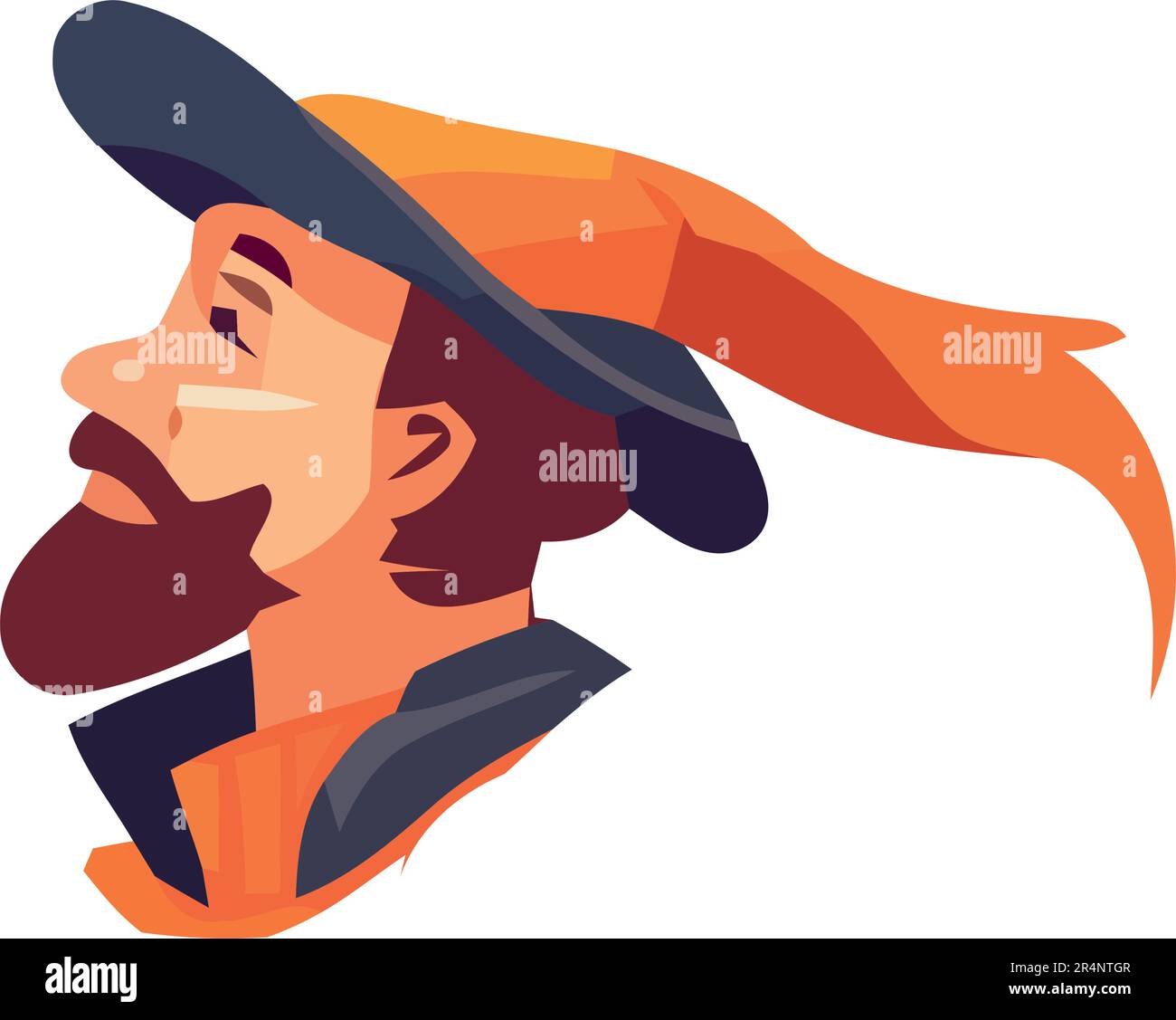 renaissance man head wearing traditional hat Stock Vector Image & Art