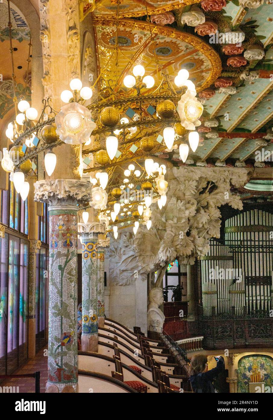 The Catalan Music Palace (concert hall), a UNESCO World Heritage site ...