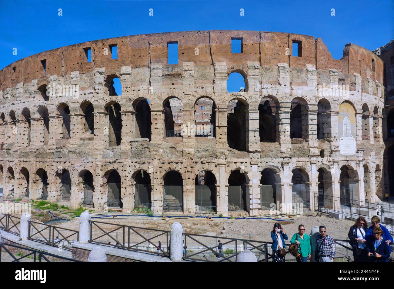 The Colosseum in Rome, Italy. Largest amphitheater in the world was