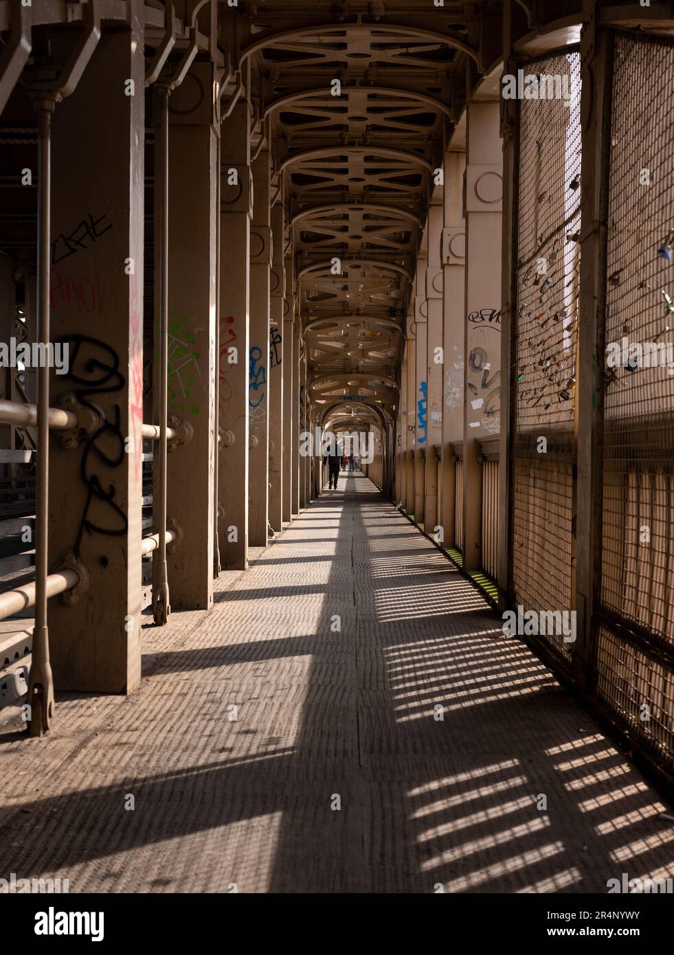 The High Level Bridge in Newcastle Upon Tyne, England. Stock Photo
