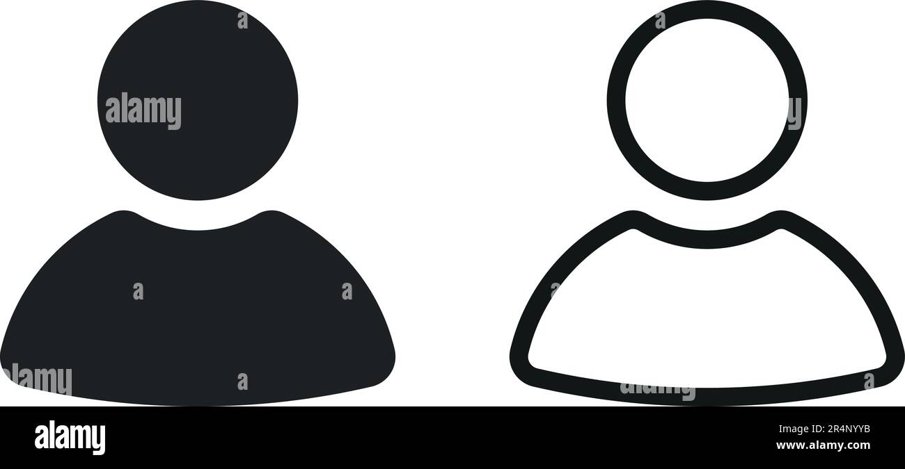 black profile person icon vector Stock Vector Image & Art Alamy
