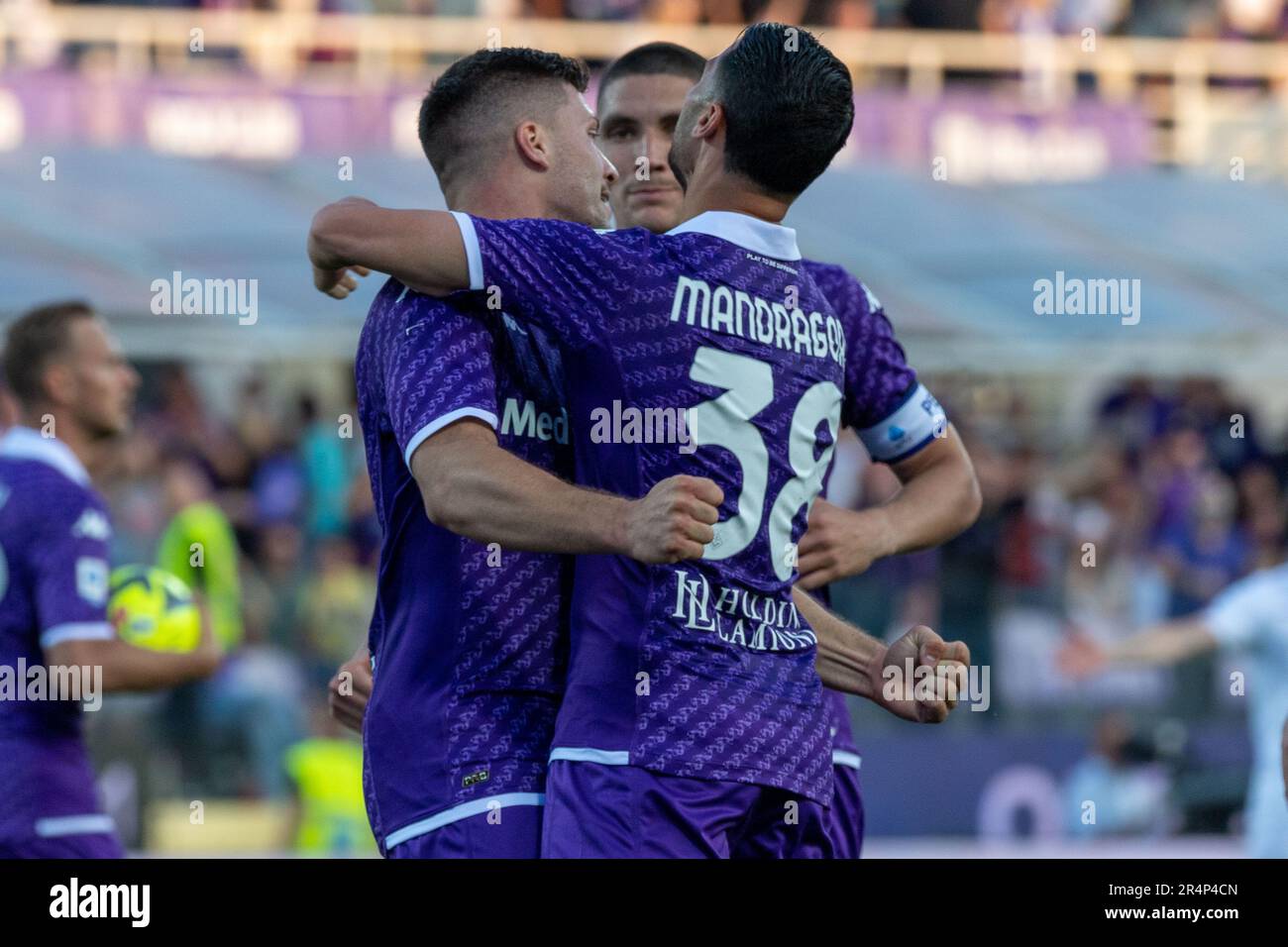 Artemio Franchi stadium, Florence, Italy, May 27, 2023, Jovic Luka