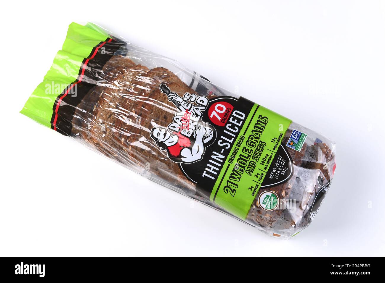 IRIVNE, CALIFORNIA - 29 MAY 20223: A loaf of Daves Killer Bread 24 Whole Grains. Stock Photo