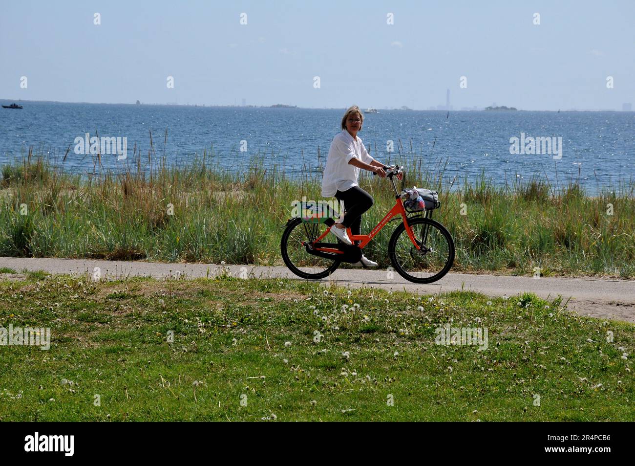 29 May 2023/Beach visitor enjoy summer day at Amamger strand park beach in Kastrup Copenhagen Denmark.    (Photo.Francis Joseph Dean/Dean Pictures) Stock Photo