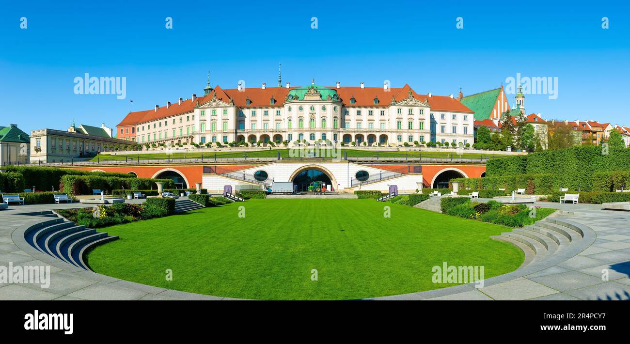 Royal Castle, a famous landmark in the Old Town of Warsaw, Poland Stock Photo