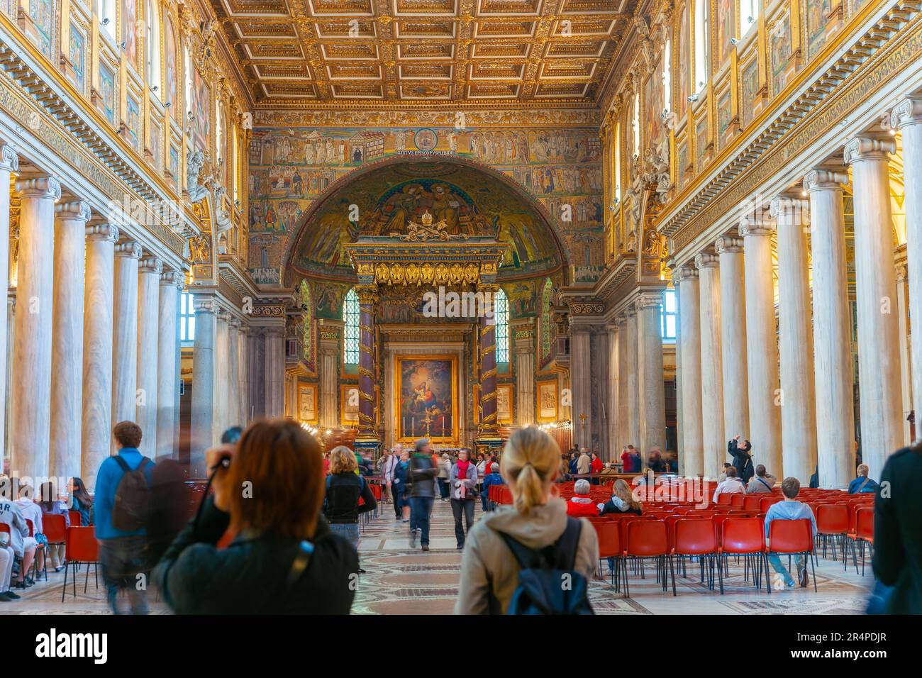 Interior church st maria maggiore hi-res stock photography and images ...