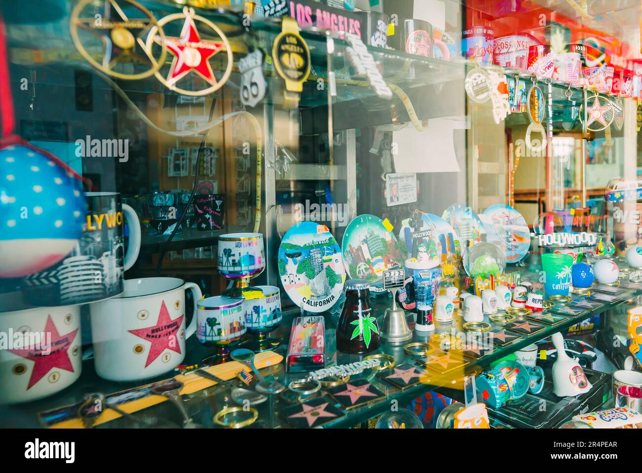 Hollywood, California, USA April 26, 2023. Souvenirs and gifts of