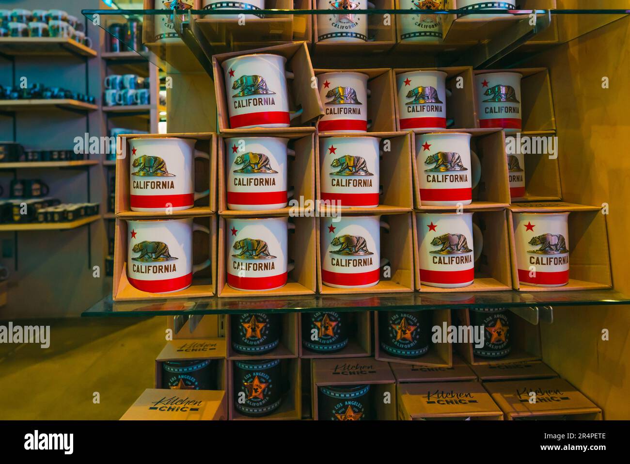 Hollywood, California, USA April 26, 2023. Souvenirs and gifts of