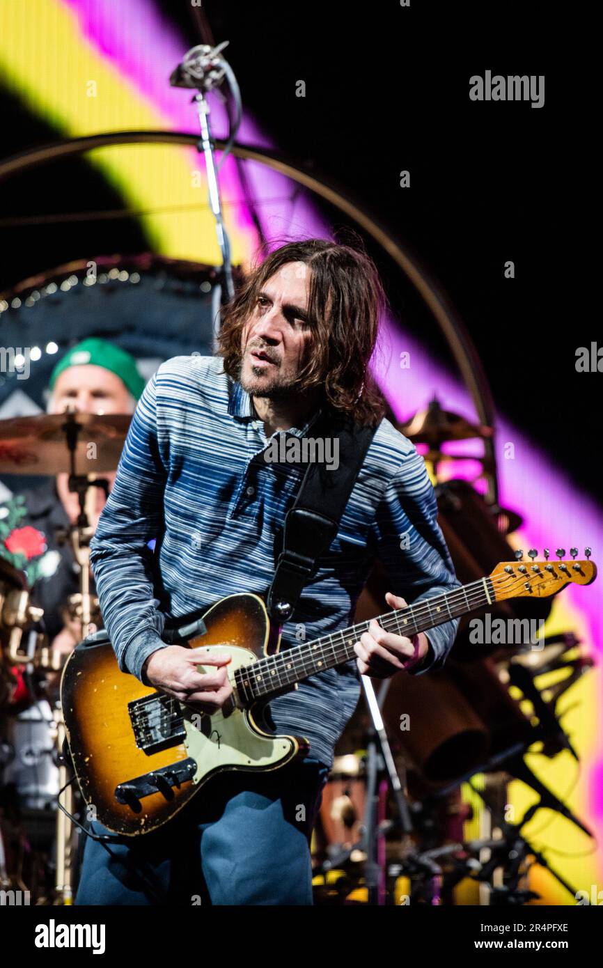 Napa, USA. 28th May, 2023. John Frusciante of the Red Hot Chili Peppers