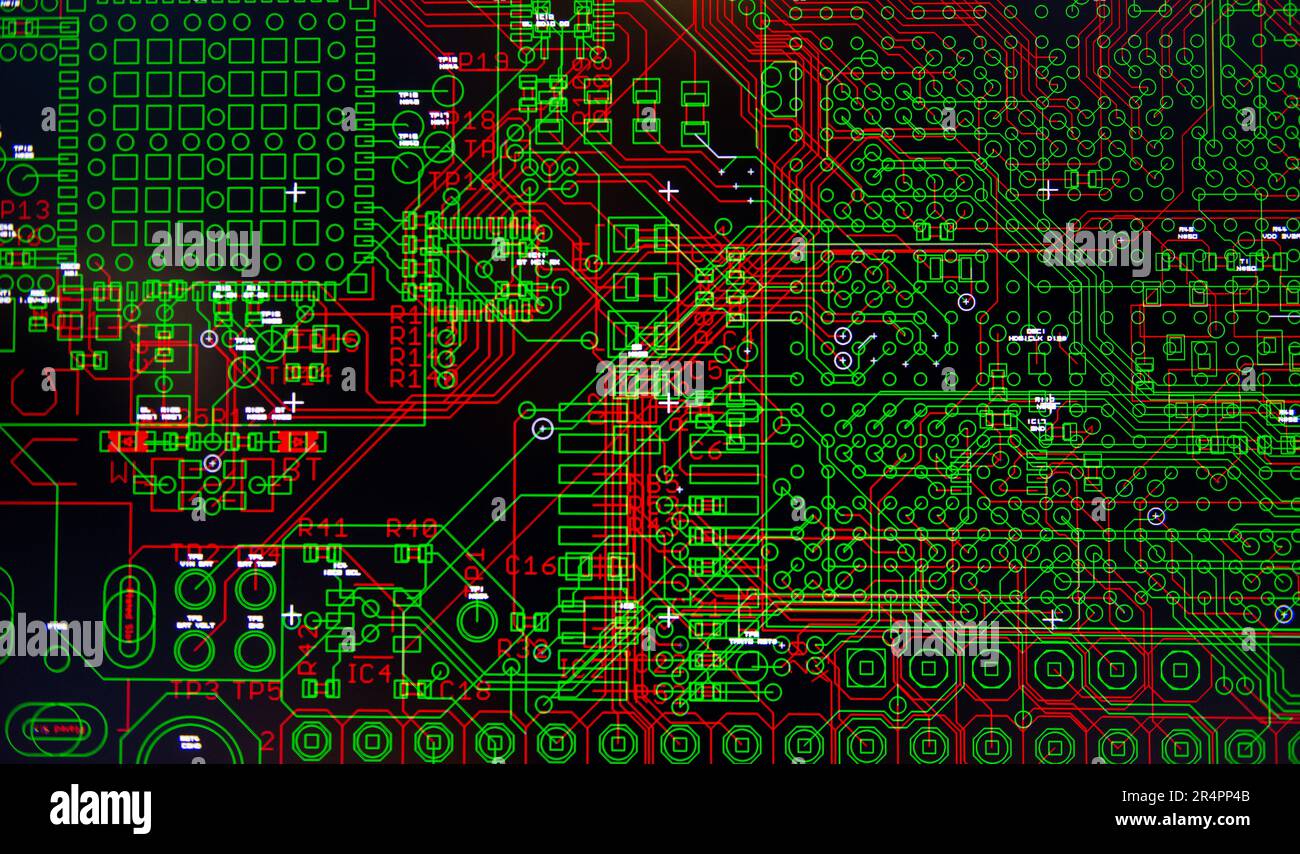 Electronic board project Stock Photo Alamy