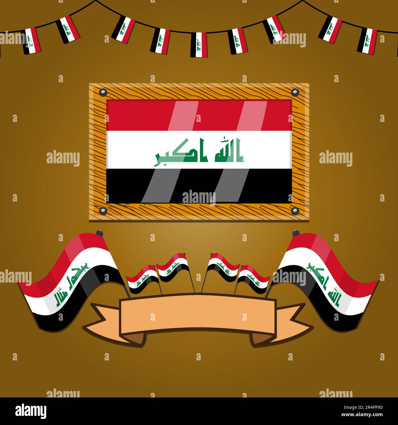 Iraq flag vector hi-res stock photography and images - Alamy