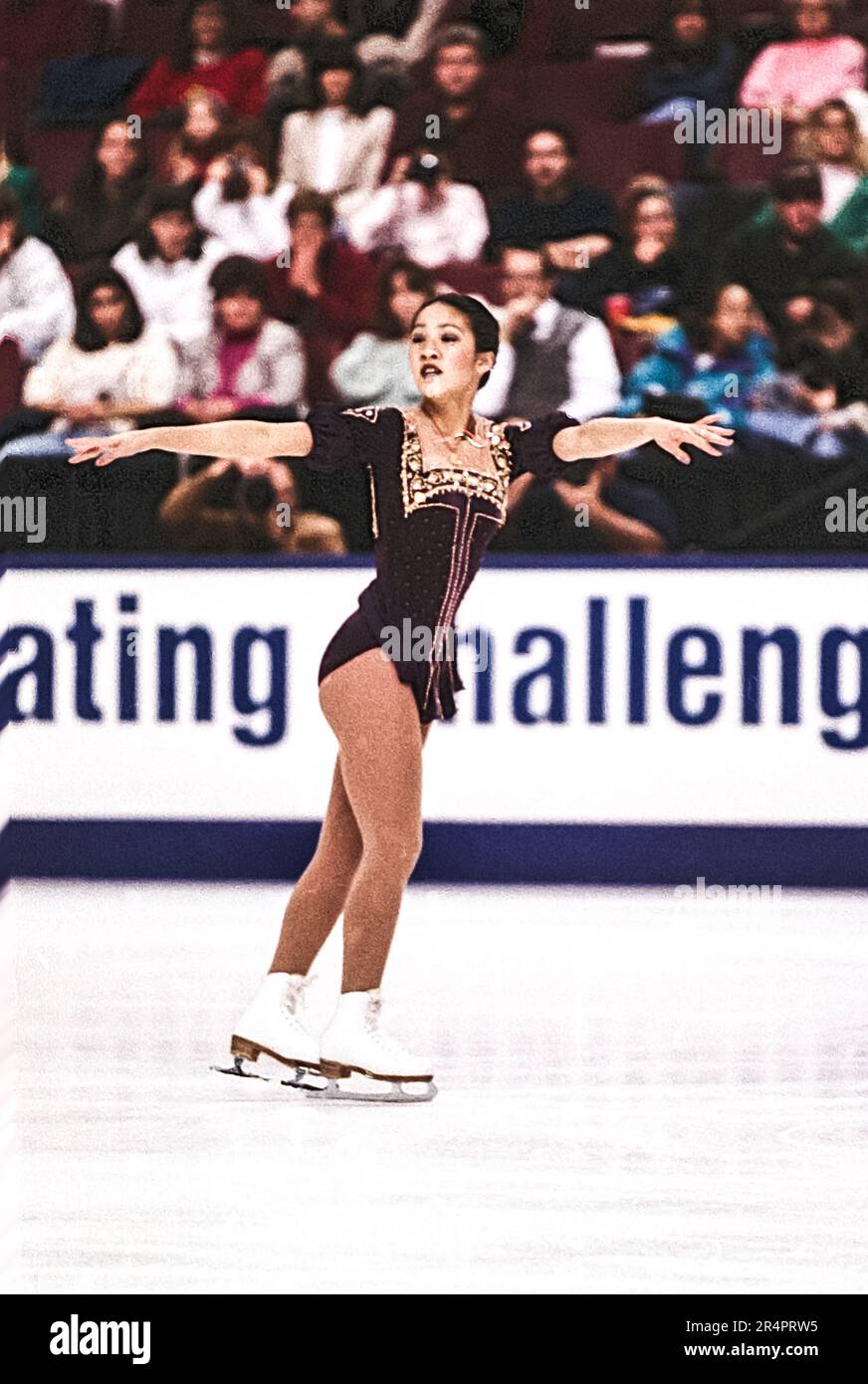 Michelle Kwan at the 1996 USPS Pro-Am Challenge figure Skating Stock ...