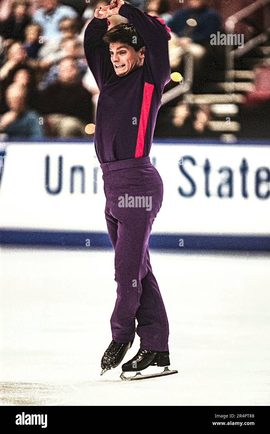Paul Wylie 1996 USPS Pro-Am Challenge figure Skating Stock Photo