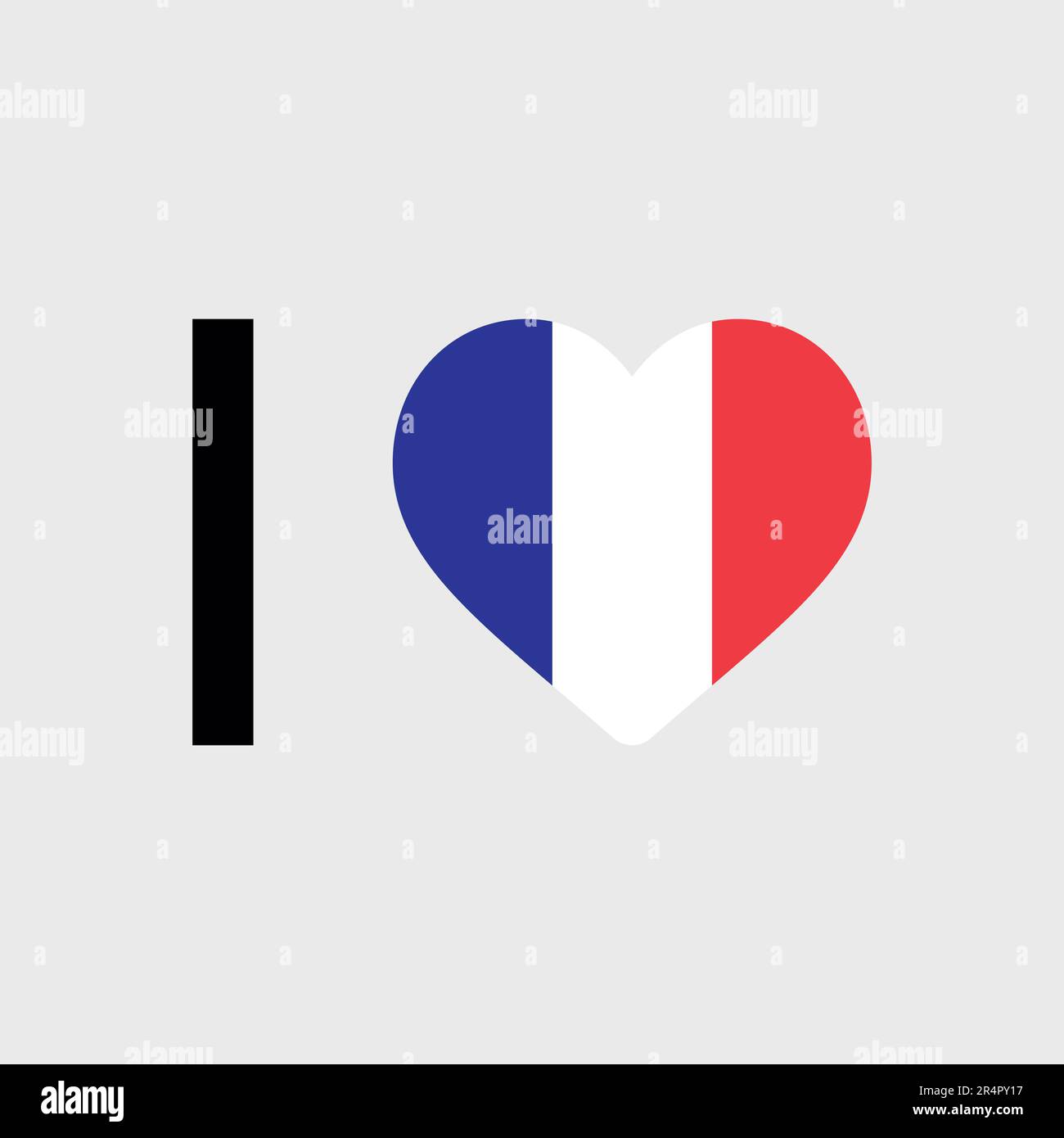 I love France country flag vector icon illustration Stock Vector Image