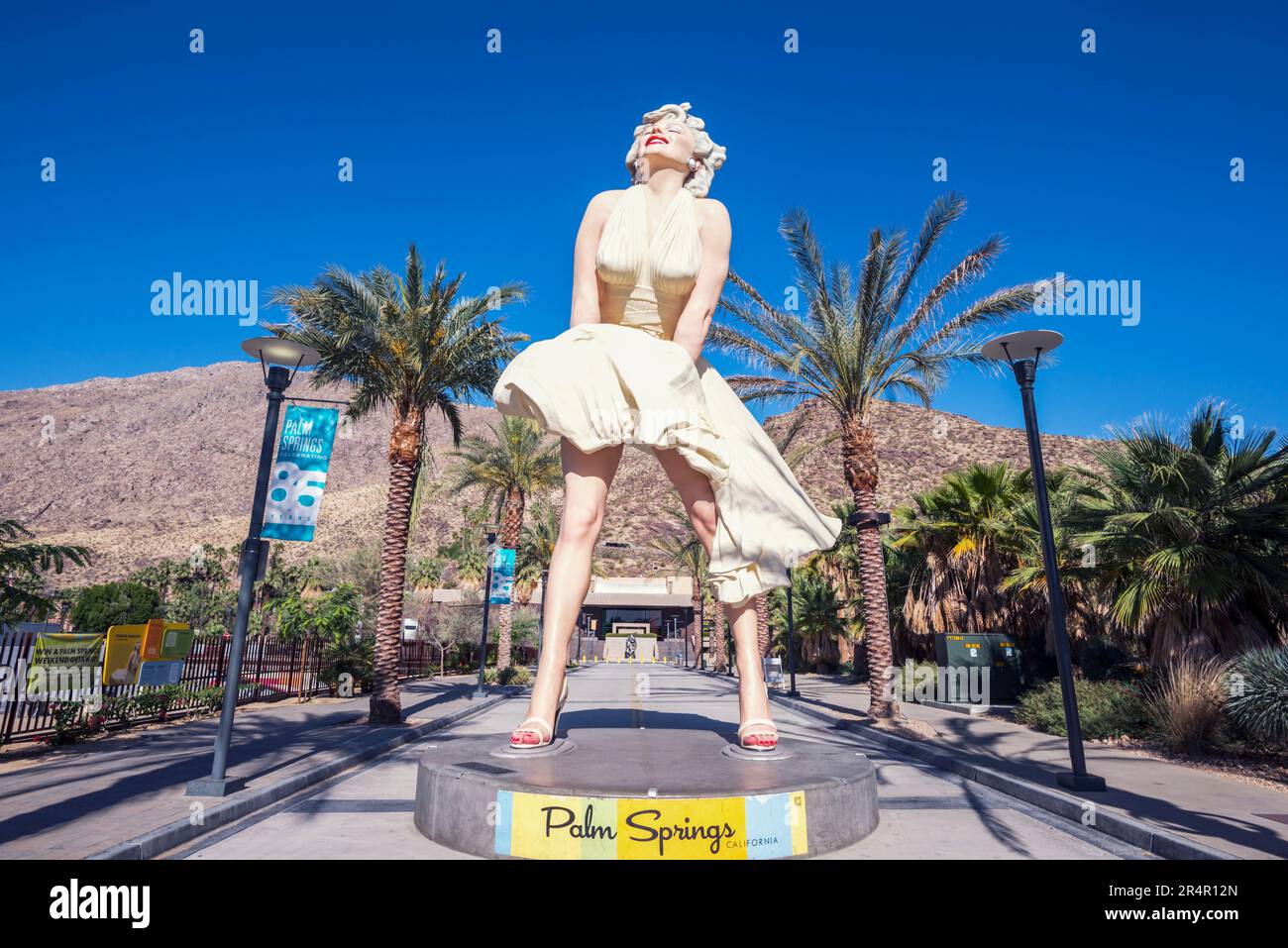 Forever Marilyn Stands Tall Over Palm Springs