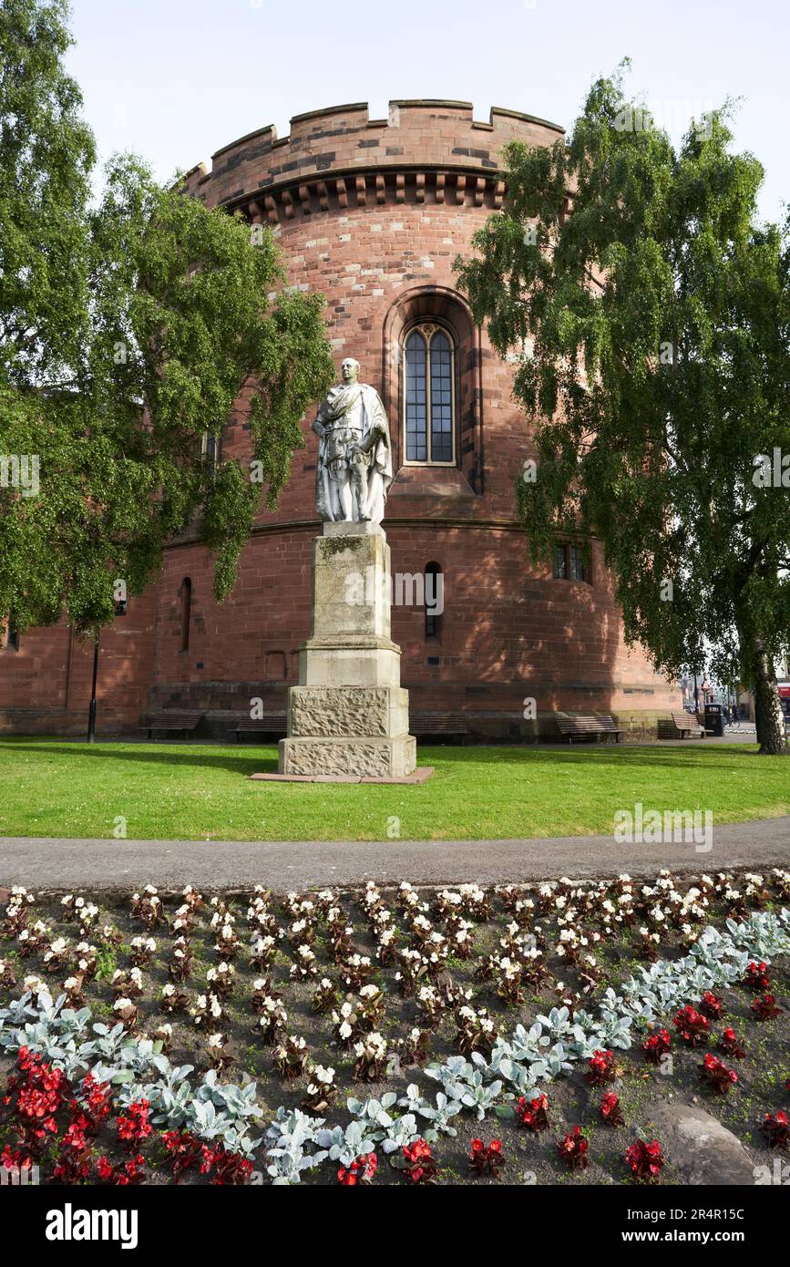 The statue of William Earl of Lonsdale, Carlisle, UK Stock Photo