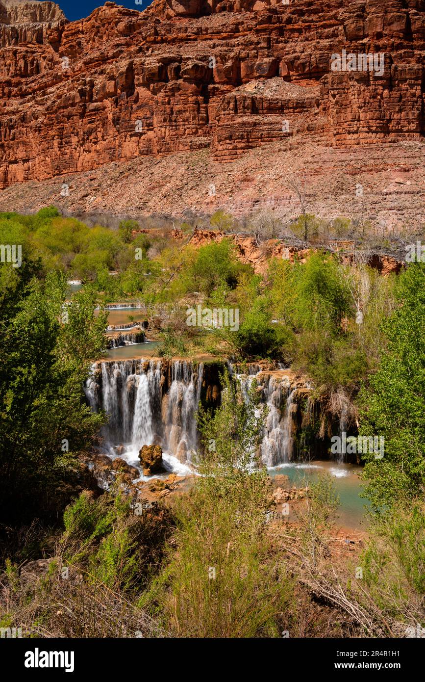 View of Little Navajo Falls. Supai, Arizona, USA Stock Photo - Alamy