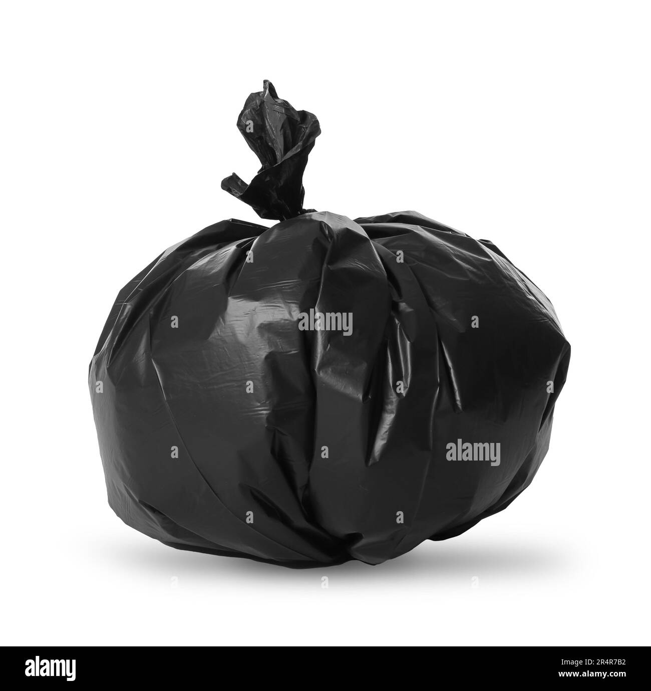 Trash bag full of garbage isolated on white Stock Photo Alamy