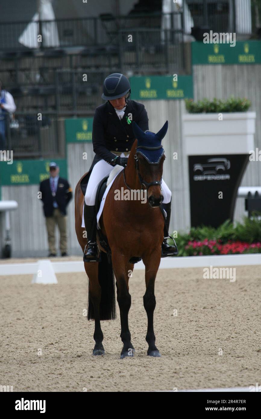 Dressage event during the Land Rover Kentucky Three Event 2023 at Kentucky Horse Park. Stock Photo