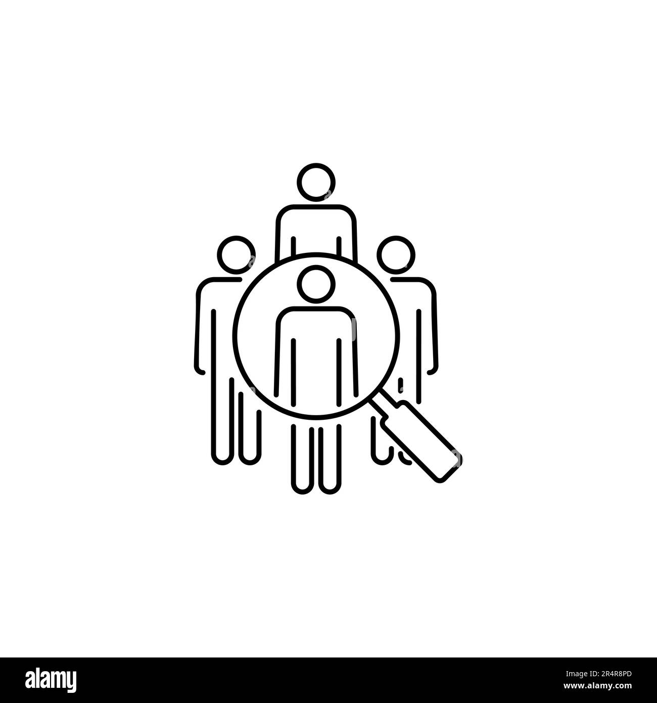 Hiring icon vector. Search job vacancy icon. Human resources concept ...