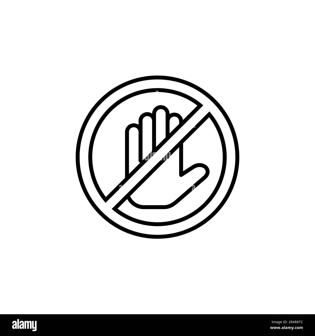 Stop icon vector. stop road sign. hand stop icon vector Stock Vector ...