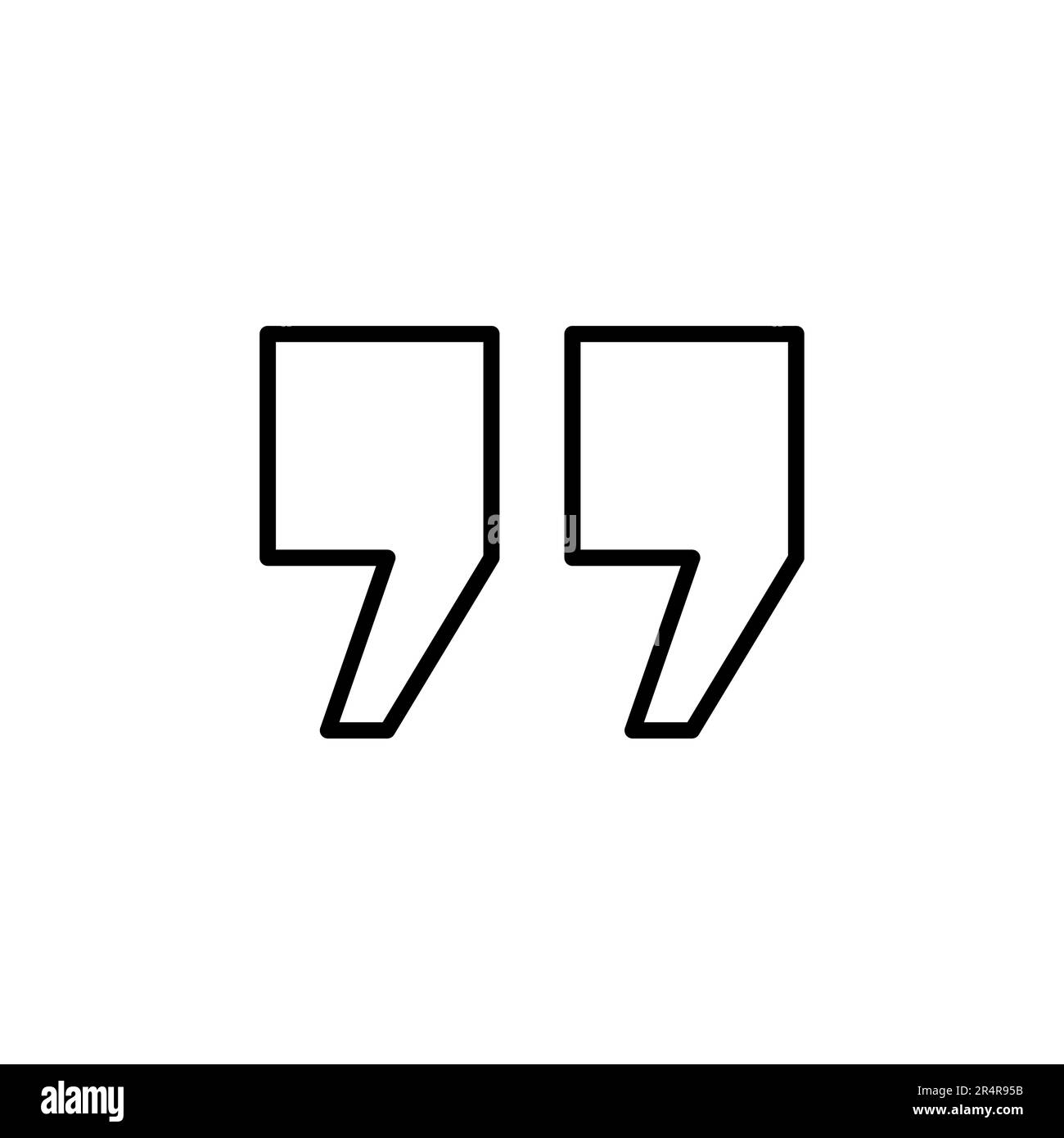 Quote icon vector. Quotation mark symbol Stock Vector Image \u0026 Art - Alamy, image size:1300x1390