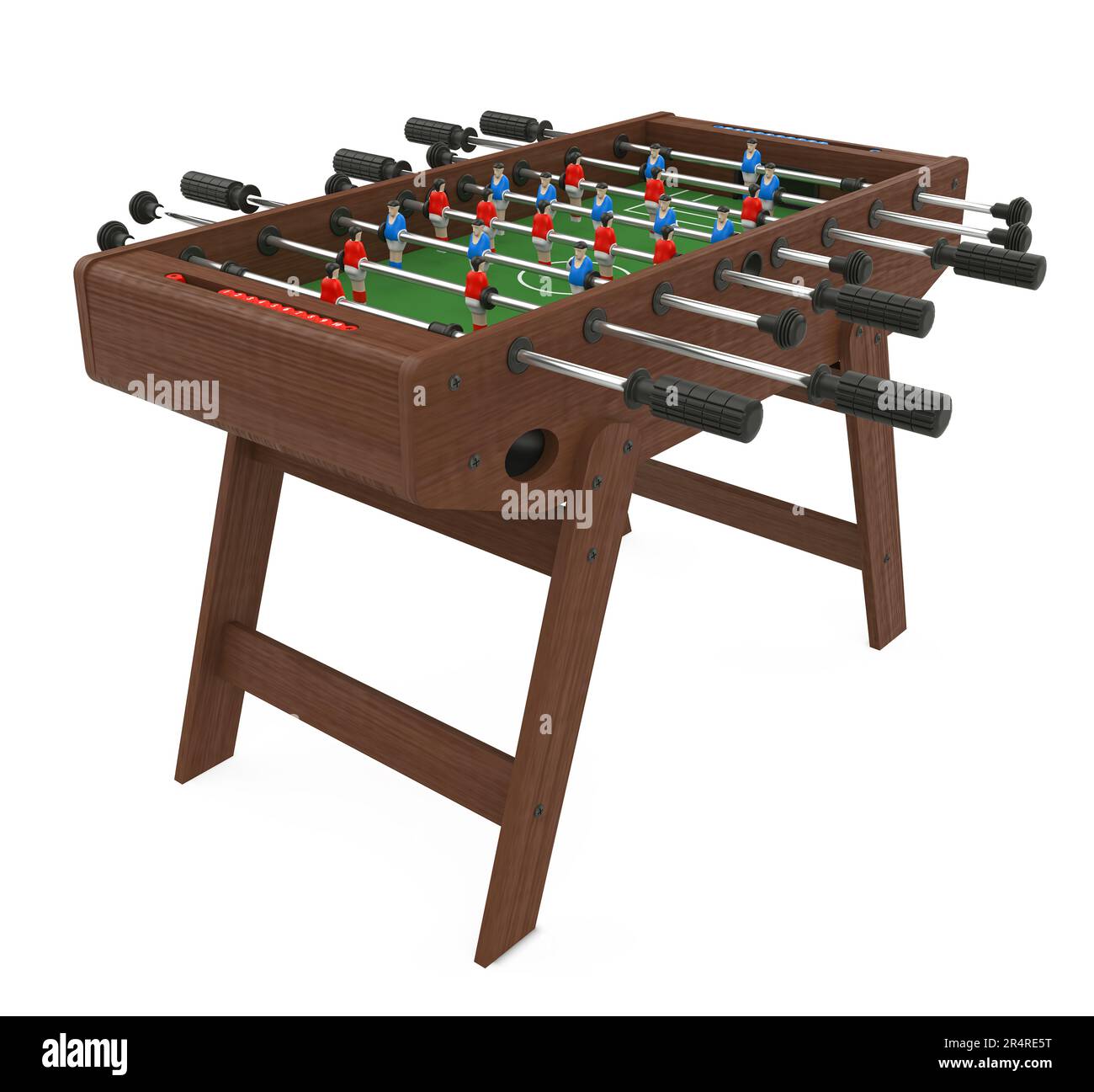 Foosball Soccer Table Game Isolated Stock Photo Alamy