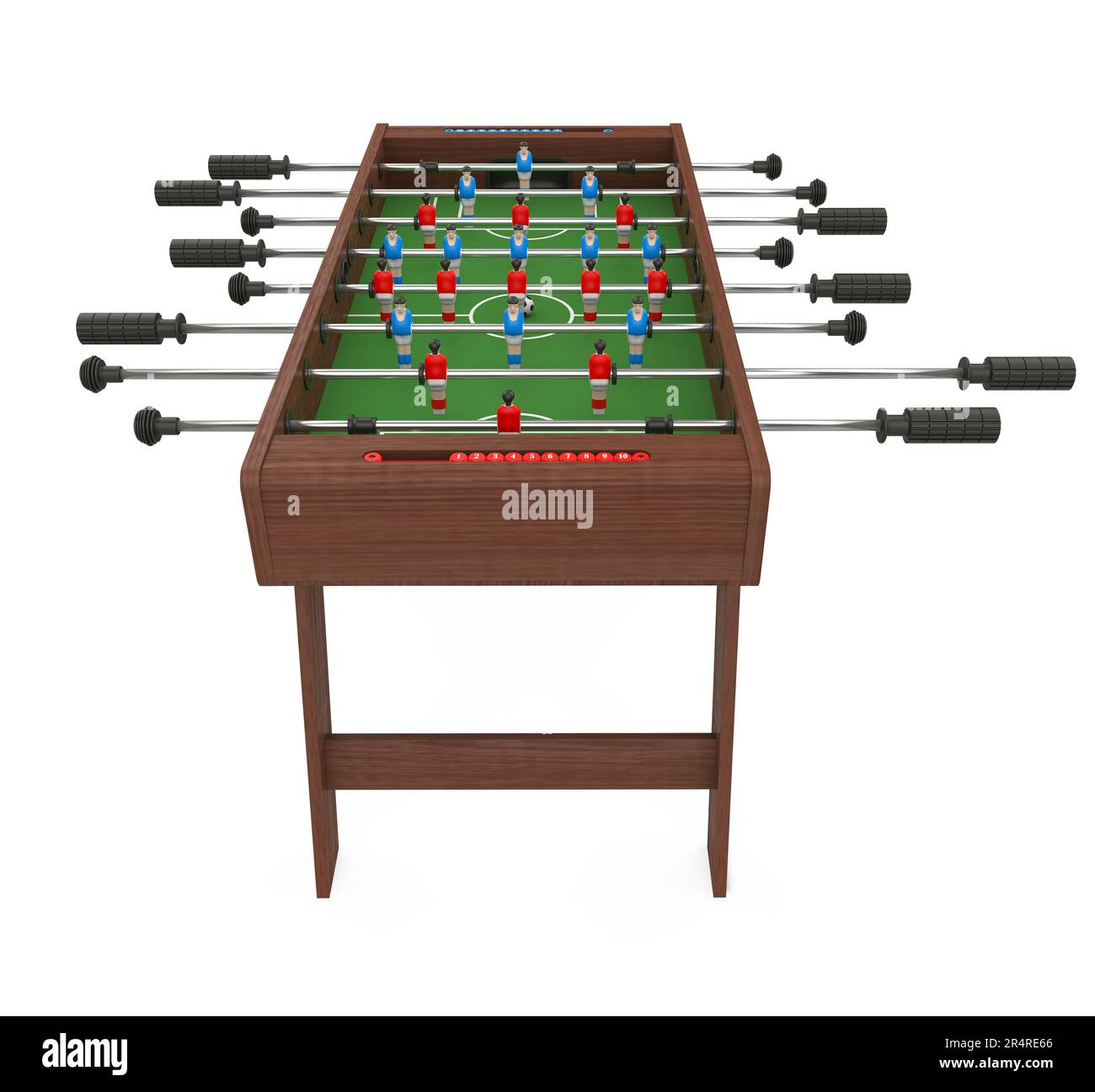 Foosball Soccer Table Game Isolated Stock Photo Alamy
