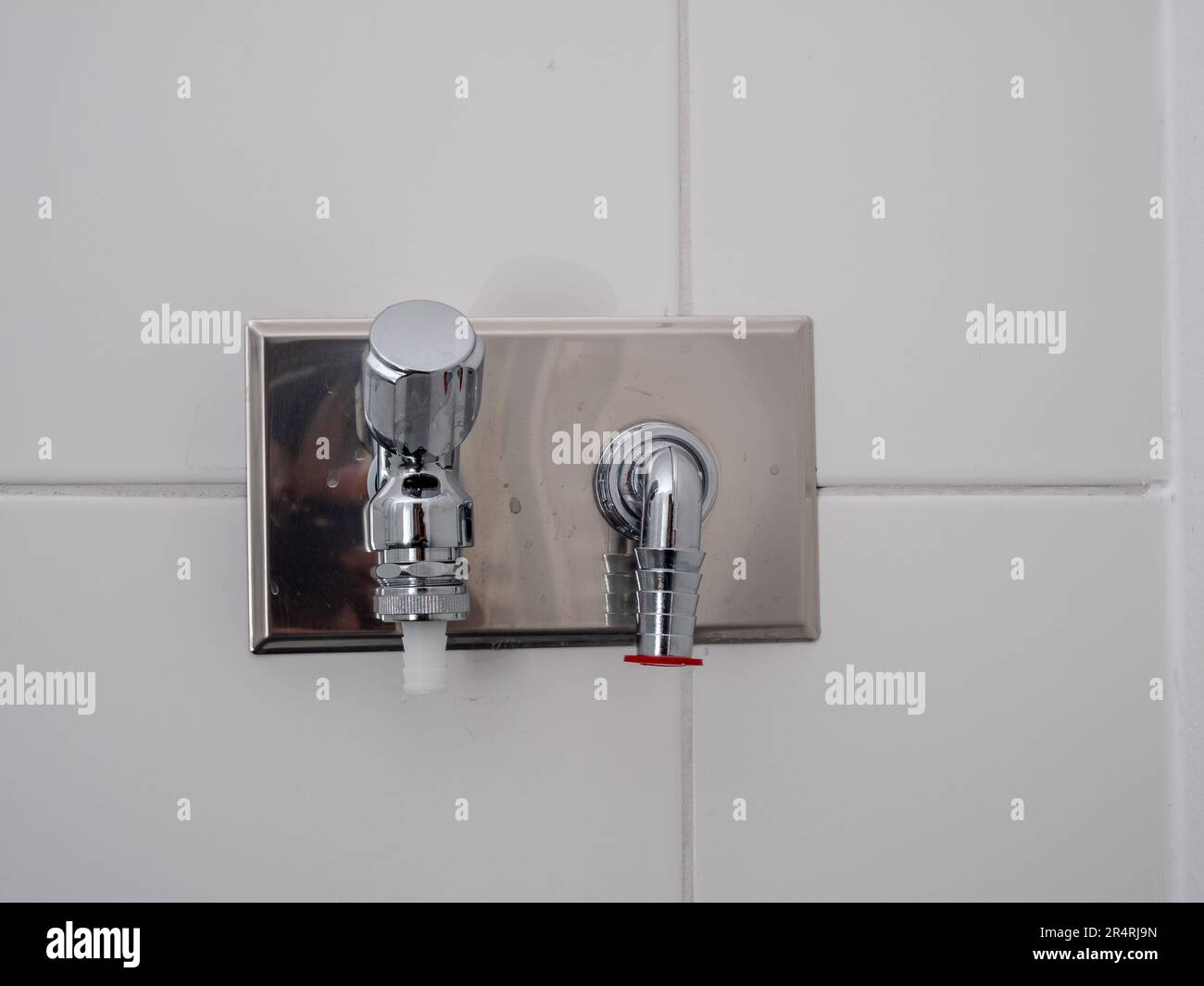 Faucet for connecting the washing machine. Place to install a washing machine Stock Photo Alamy
