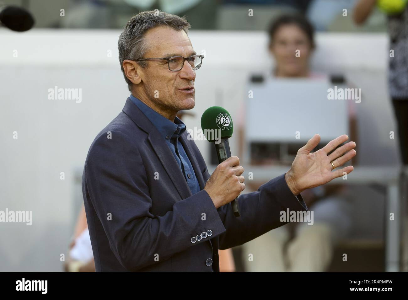 Mats Wilander during day 2 of the 2023 French Open, RolandGarros 2023