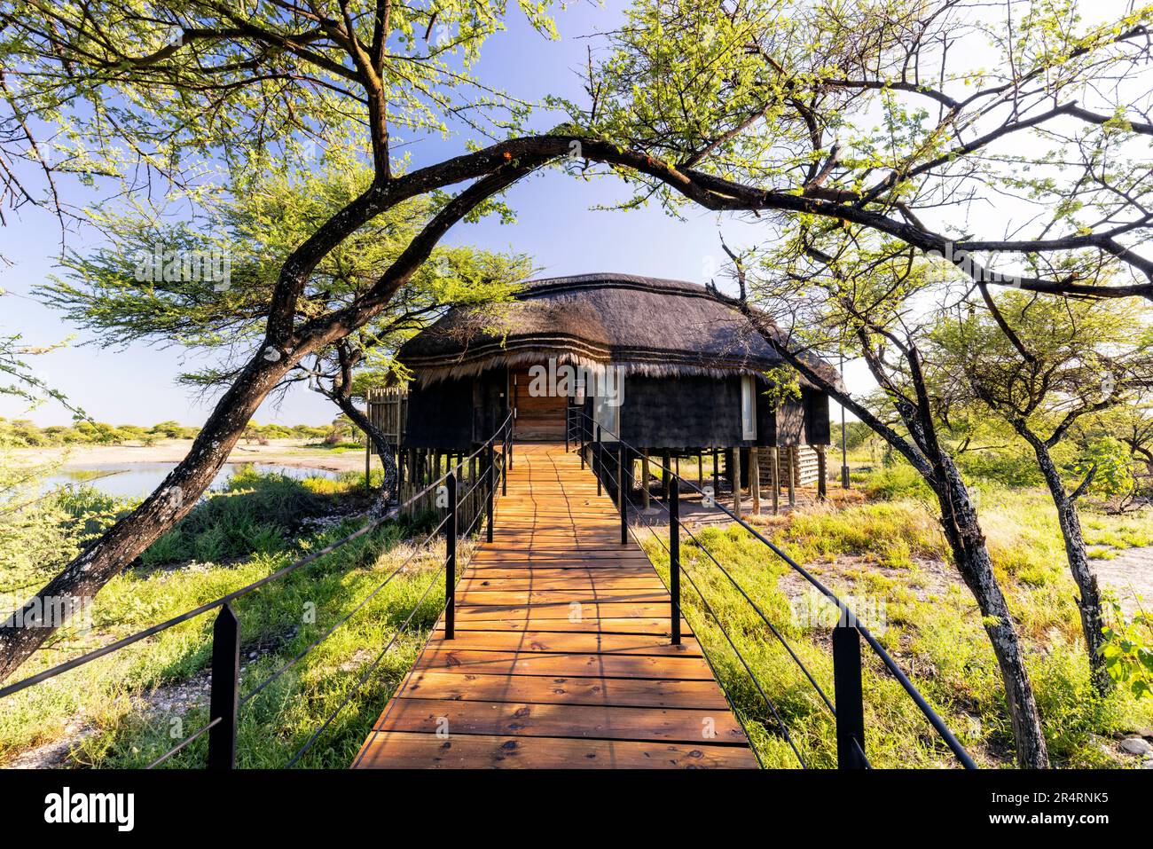 Exterior veiw of luxury suite at Onguma Camp Kala - Onguma Game Reserve, Namibia, Africa Stock Photo
