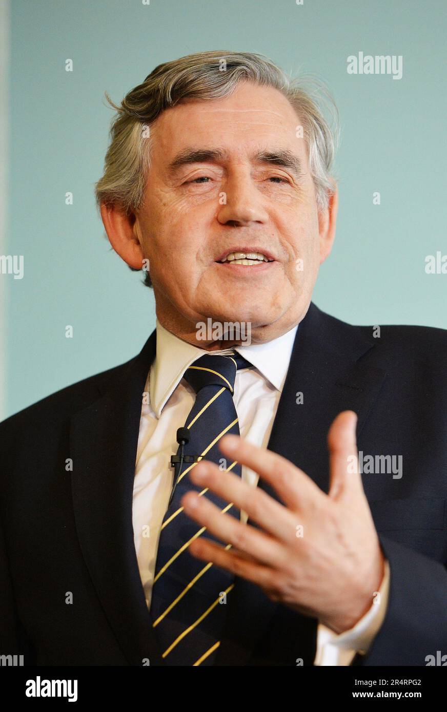 File photo dated 28/09/17 of Gordon Brown, who has said that Scotland has a problem with a 'London-centric system', as a poll suggested only 17% of Scots feel a 'common bond' with those in the UK's capital. The former prime minister's think tank, Our Scottish Future, polled Scots on the connection they felt with people in different parts of the UK. Issue date: Tuesday May 30, 2023. Stock Photo