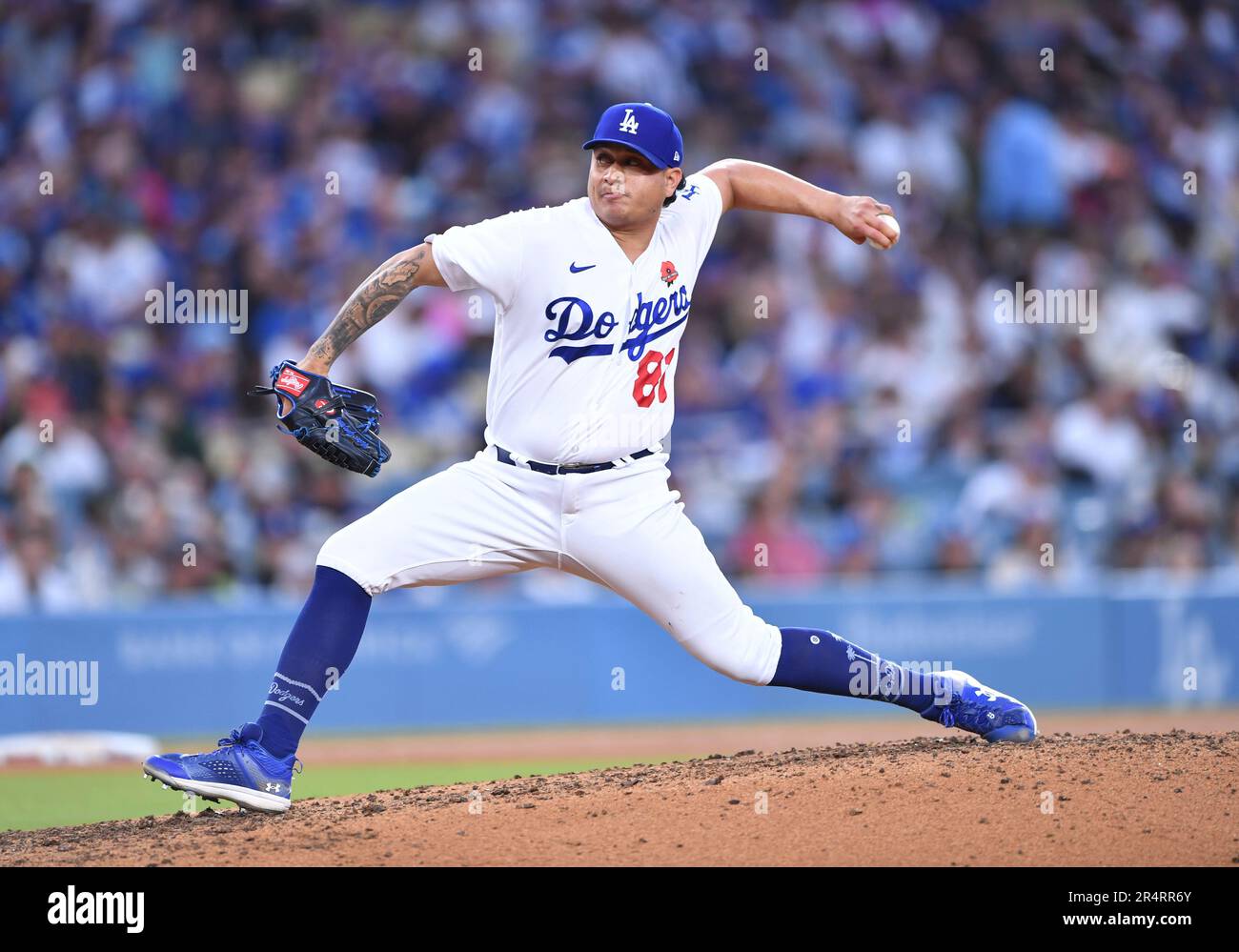 LOS ANGELES, CA - MAY 29: Los Angeles Dodgers relief pitcher