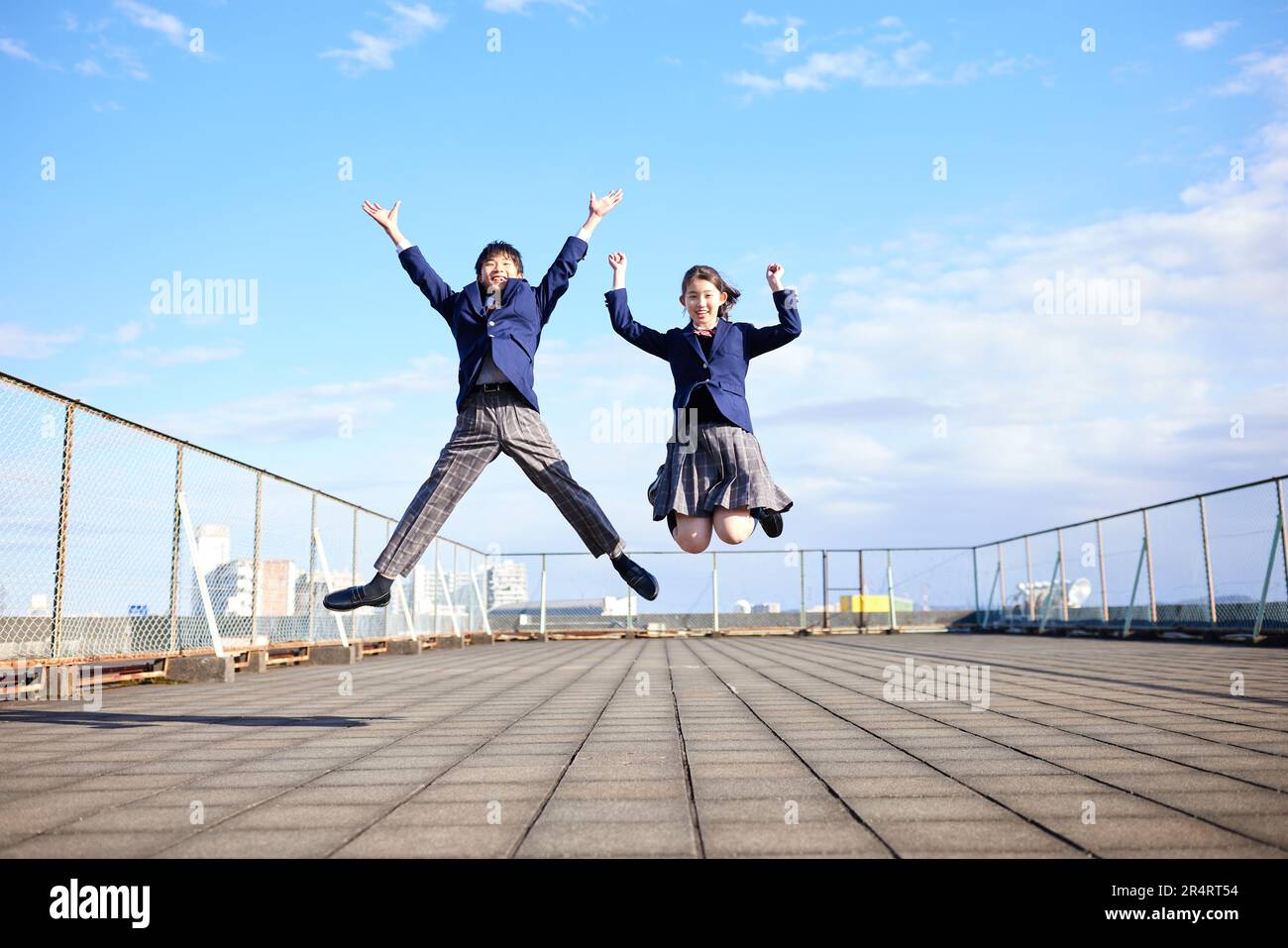 Jumping kids hi-res stock photography and images - Alamy