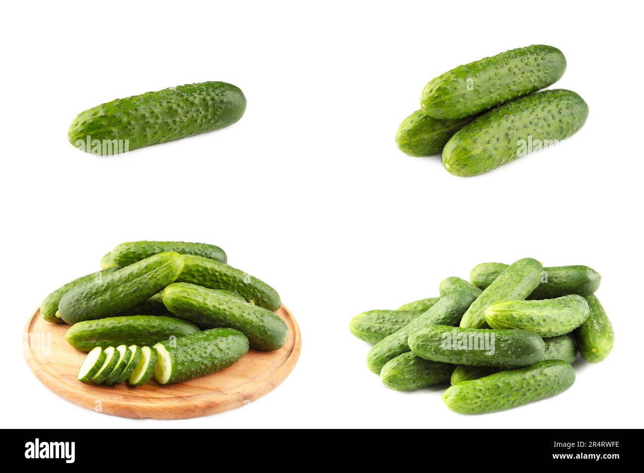 Fresh organic mini baby cucumbers on cloth, view from above. Flat lay, top  view, overhead Stock Photo - Alamy