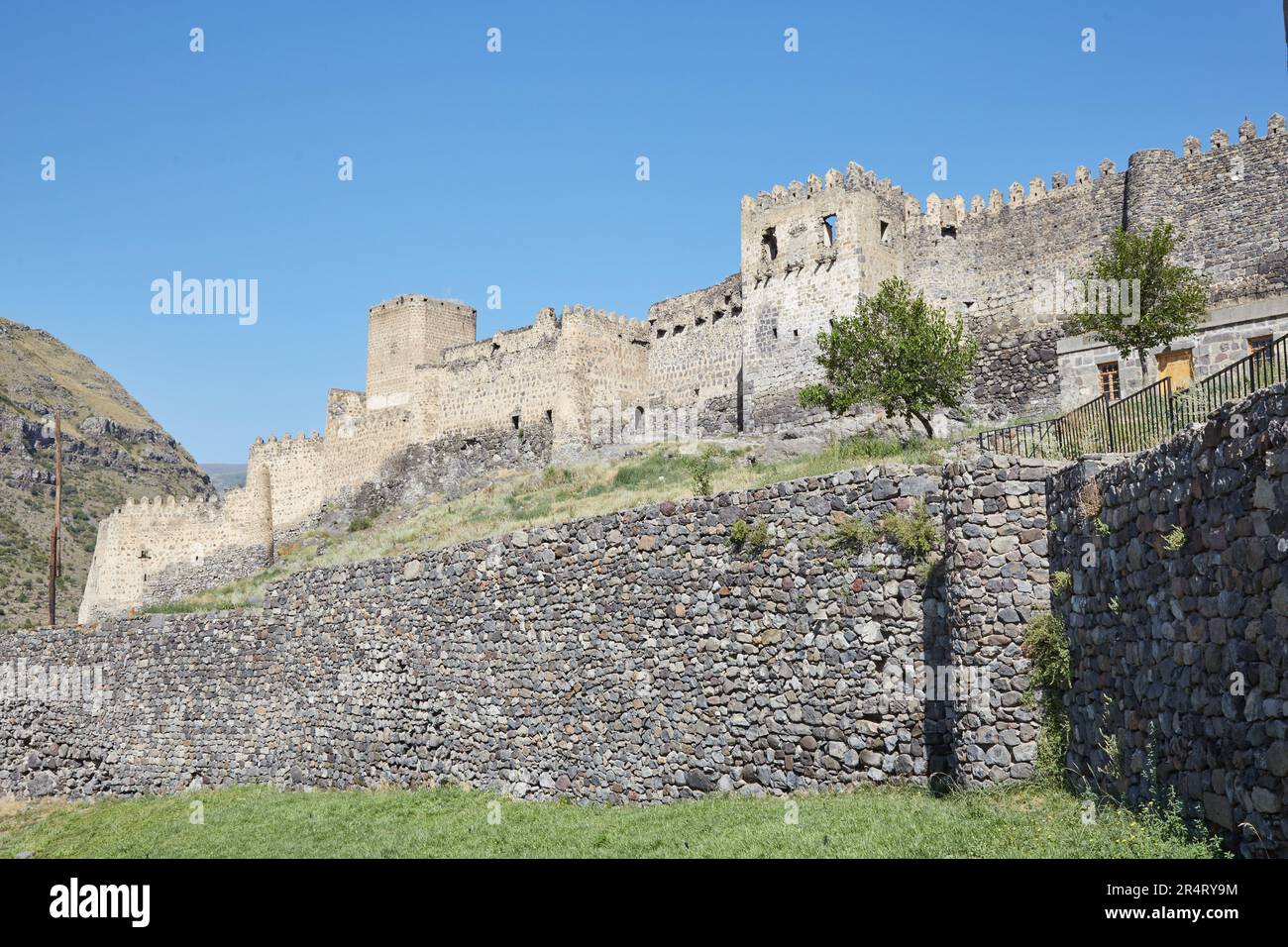 Khertvisi fortress on mountain. It is one of the oldest fortresses in  Georgia Stock Photo - Alamy