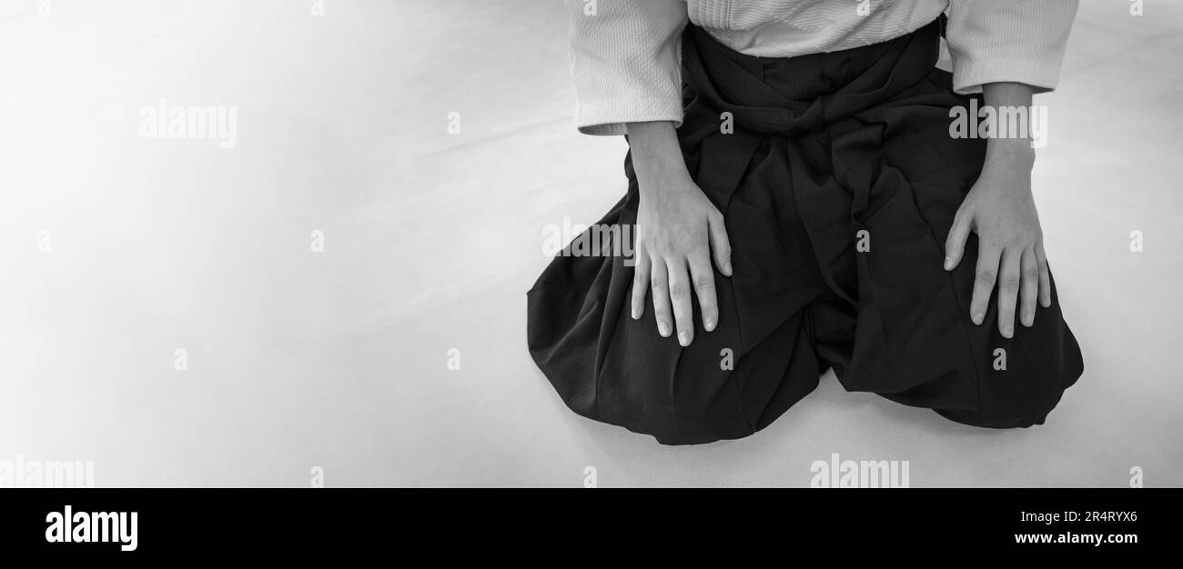 Aikido woman Black and White Stock Photos & Images - Alamy